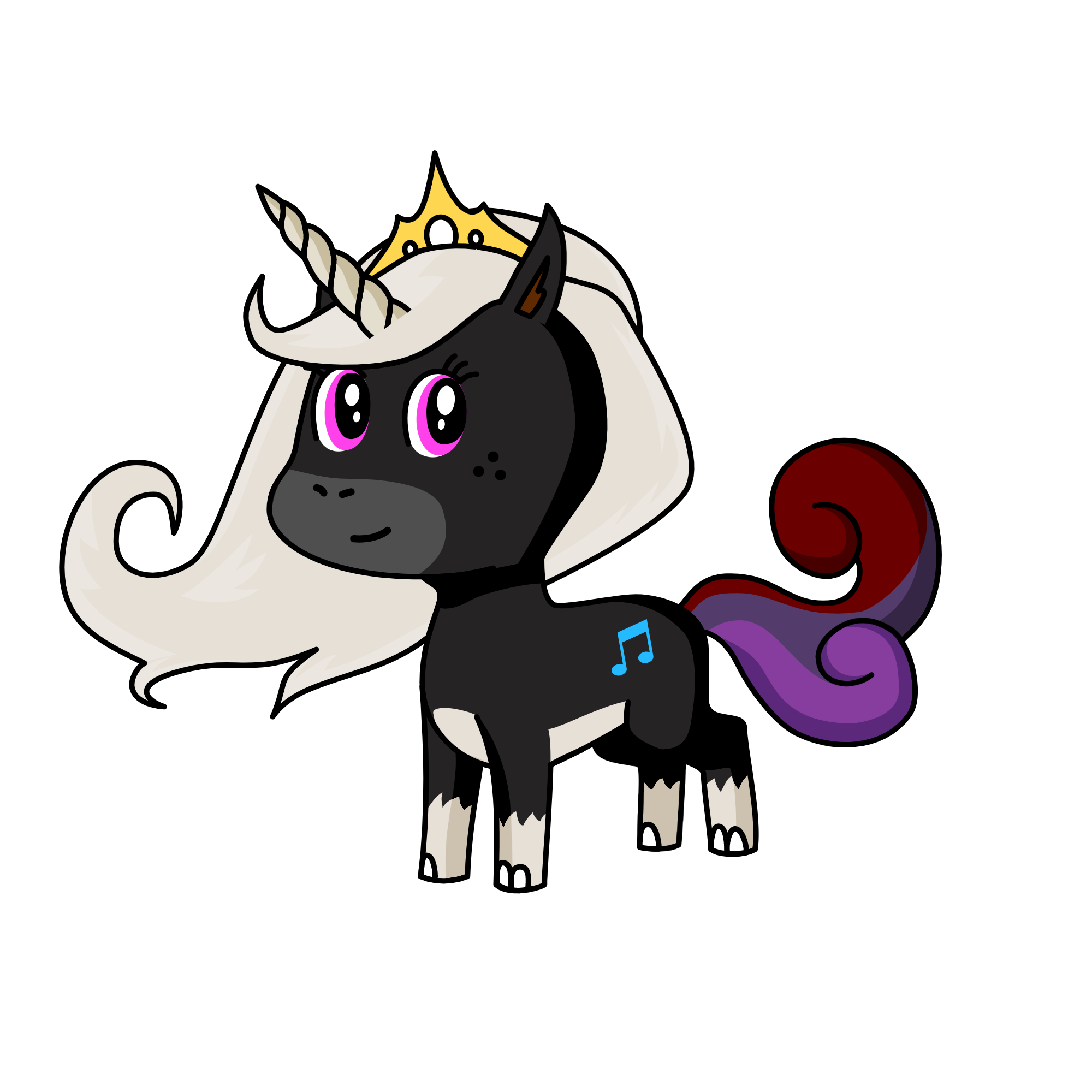 Midnight, the unicorn