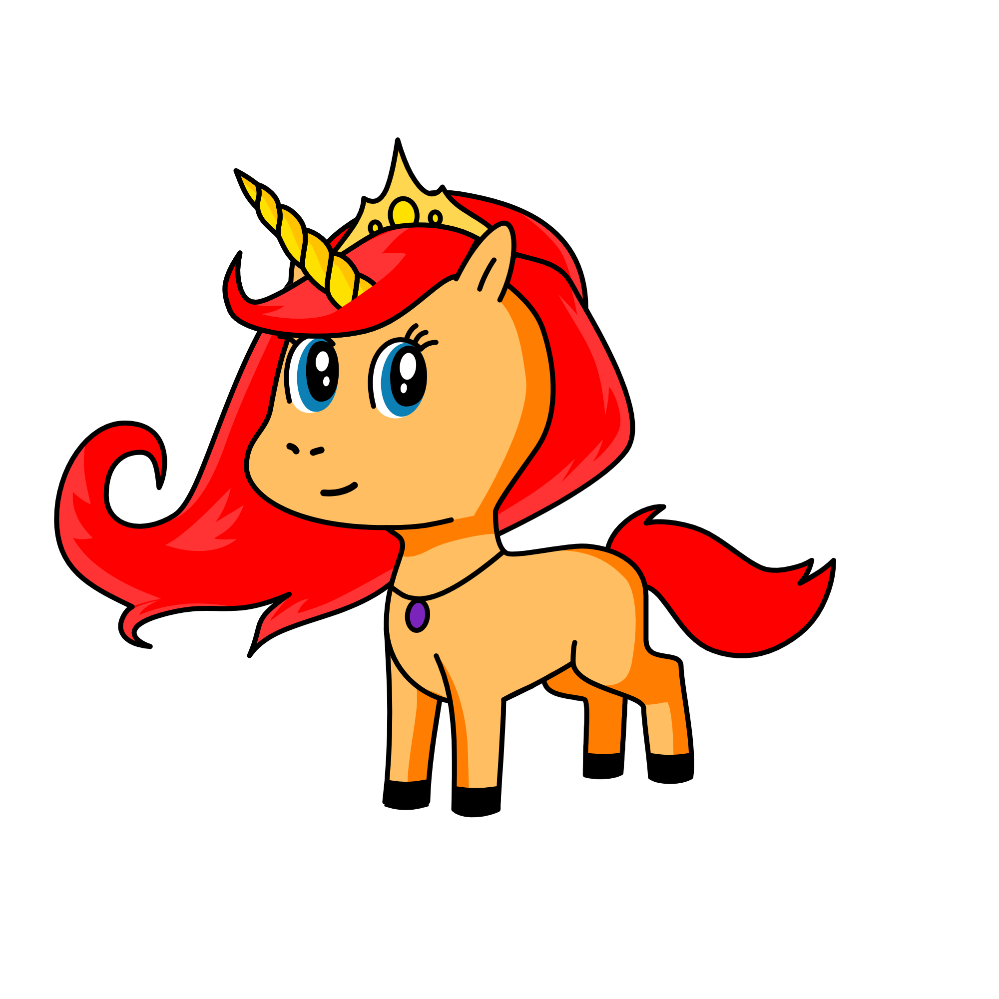 airel the mermaid, the unicorn