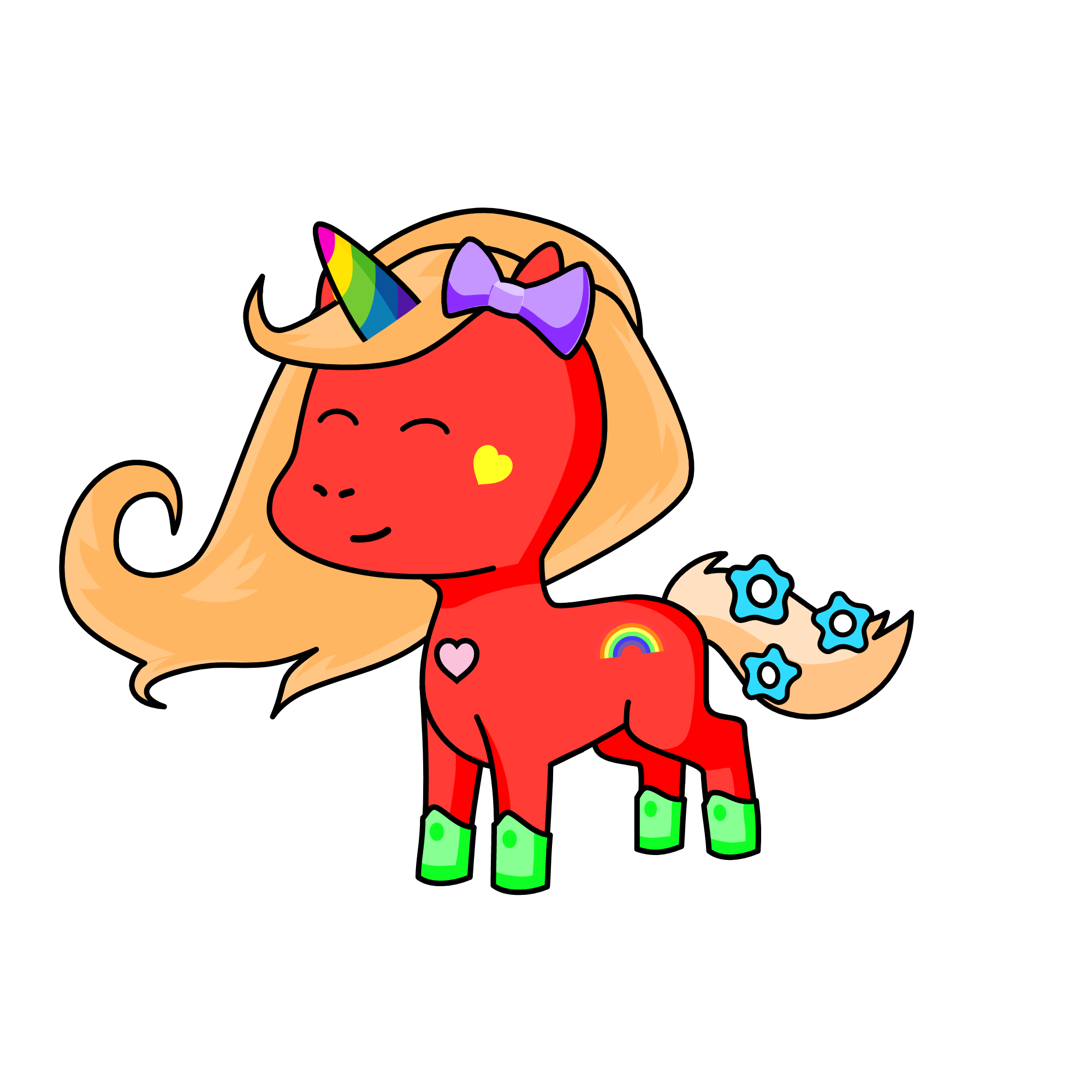 rainbow camila, the unicorn