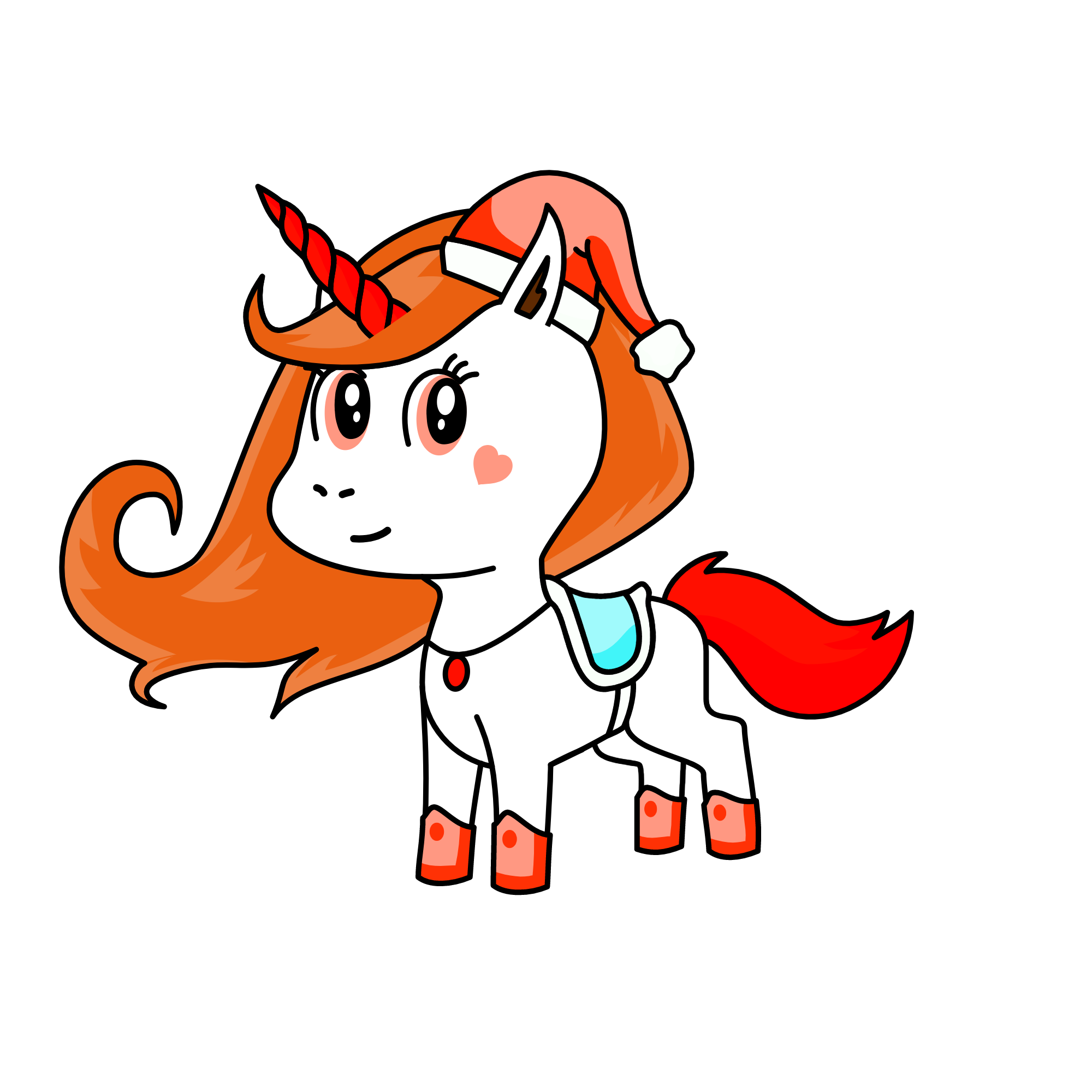 Mrs. Claus, the unicorn