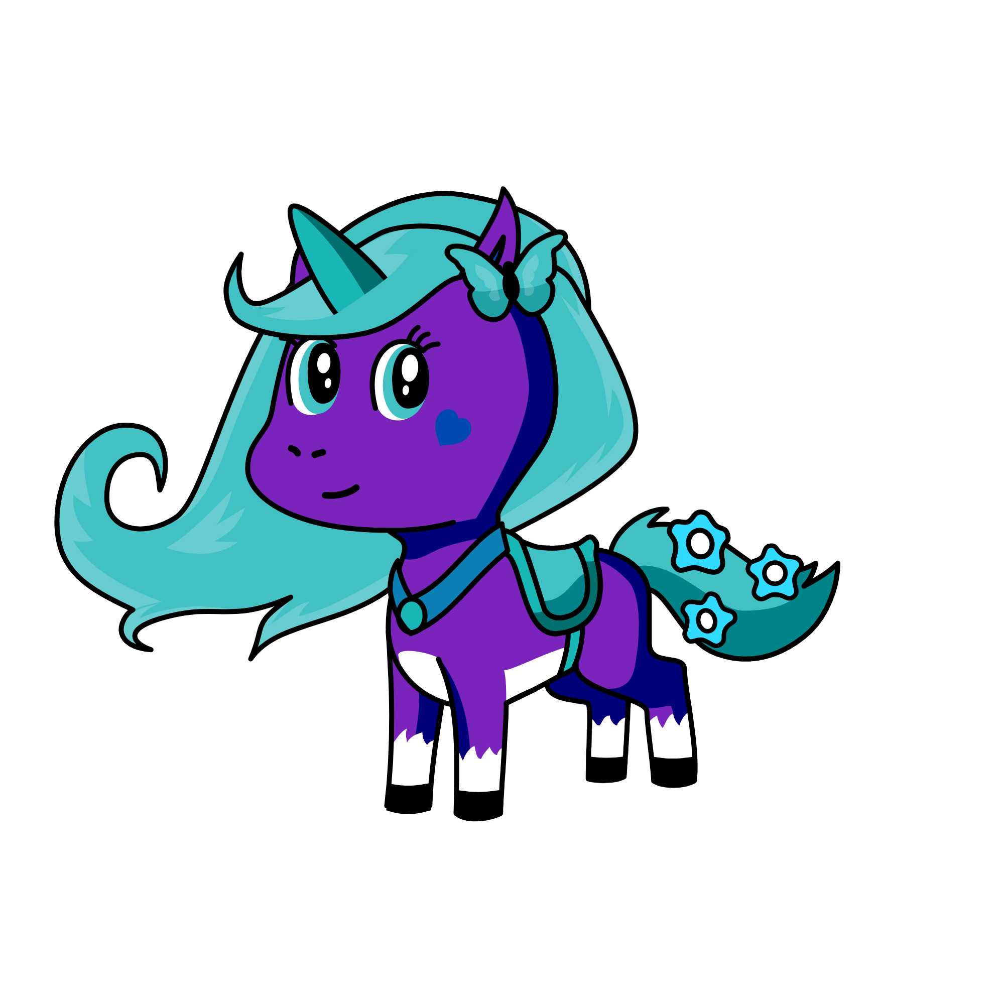 Moonlight Shimmer, the unicorn