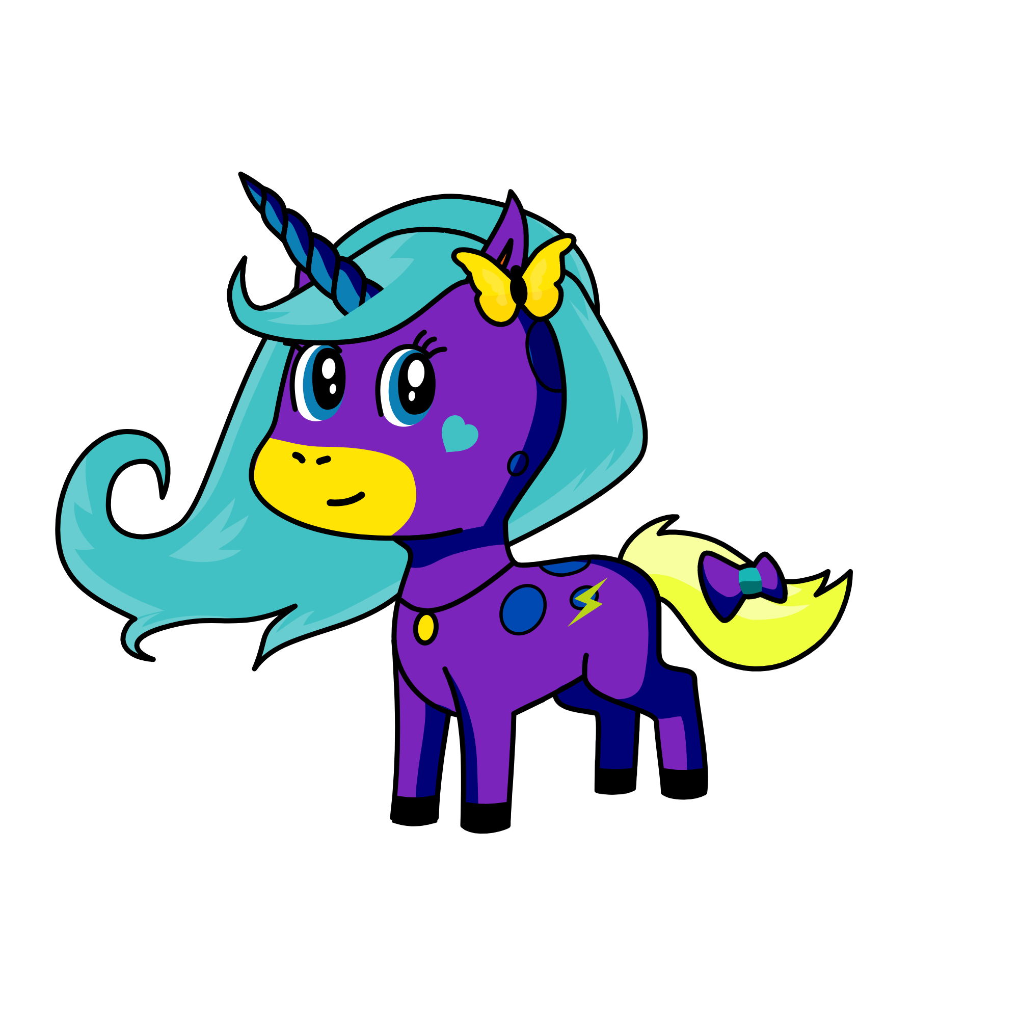 Glow-in-the-dark unicorn, the unicorn