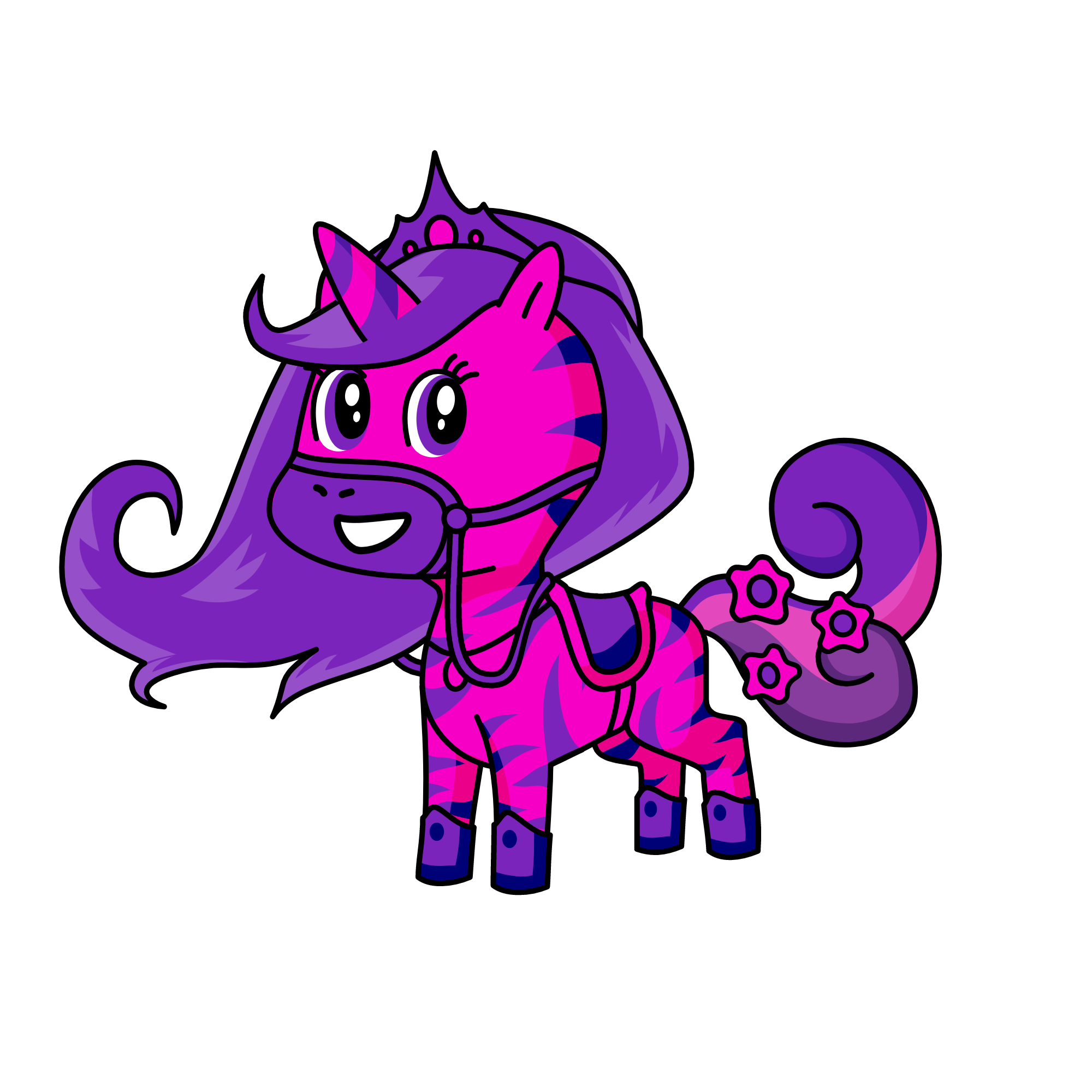 pink and purple pkizza, the unicorn
