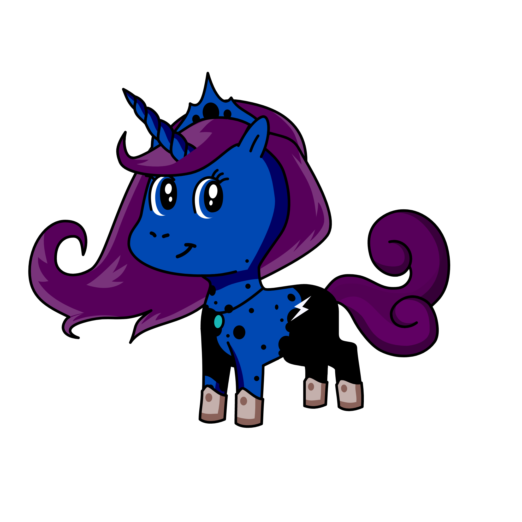 Princess Luna (MLP), the unicorn
