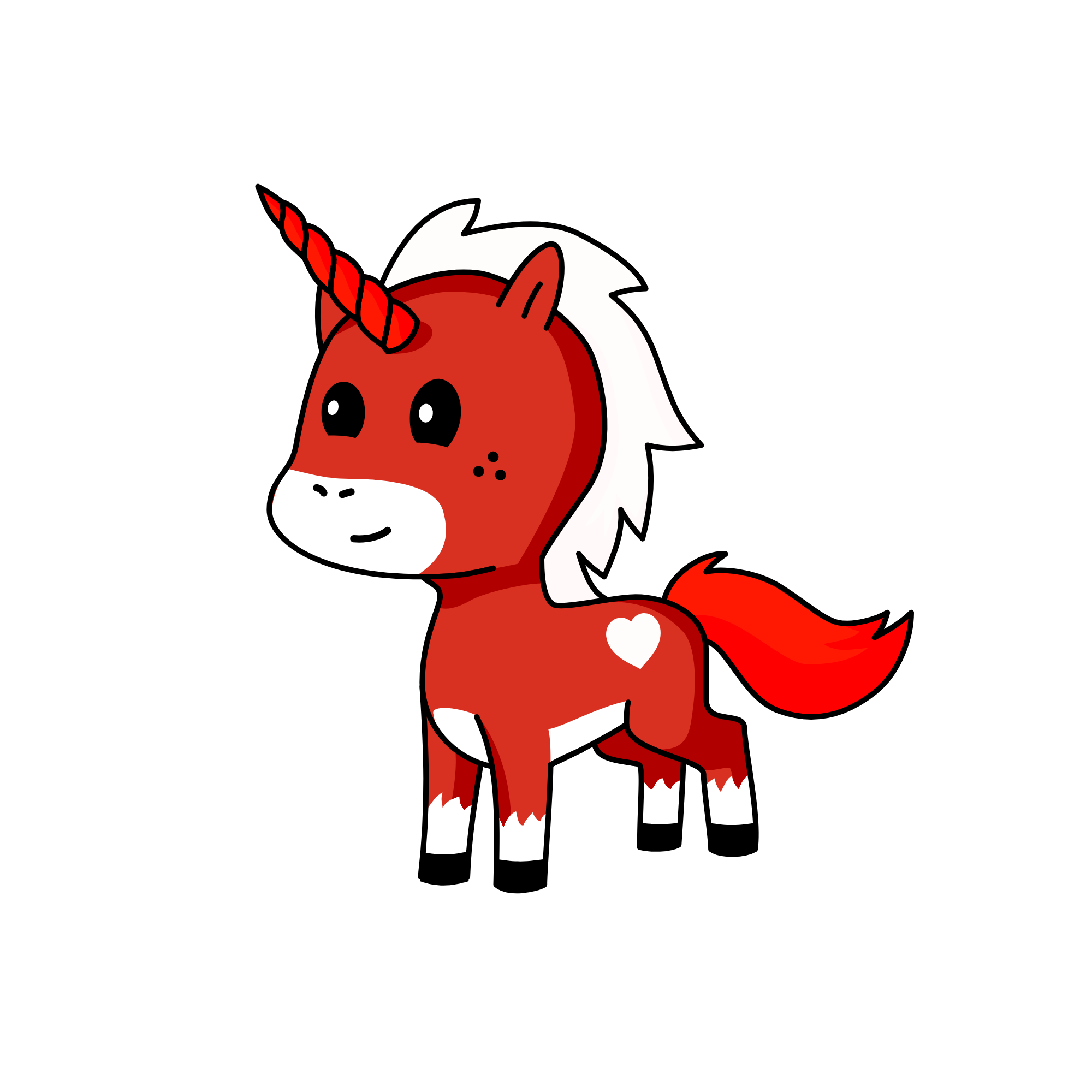 Santa, the unicorn