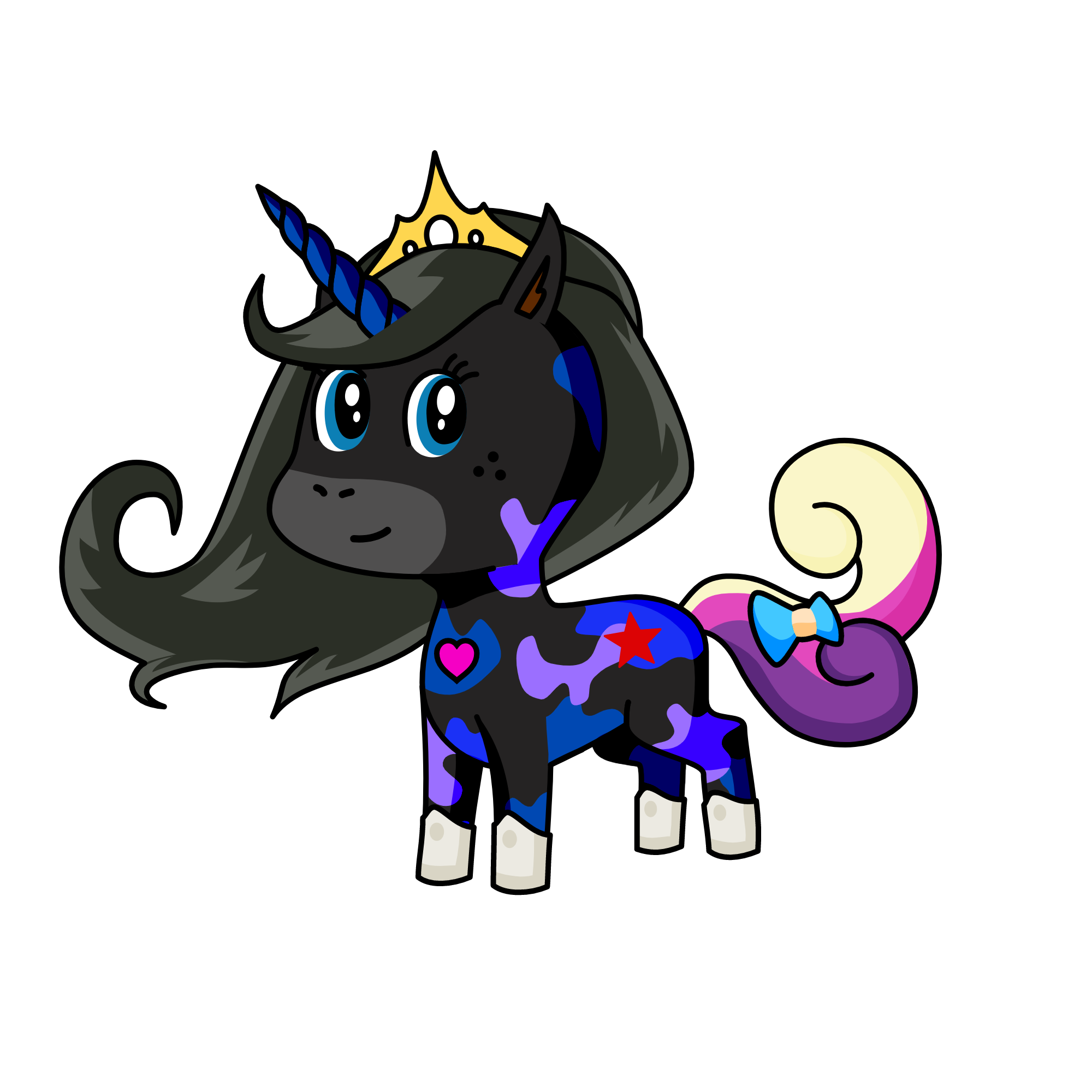 The queen , the unicorn