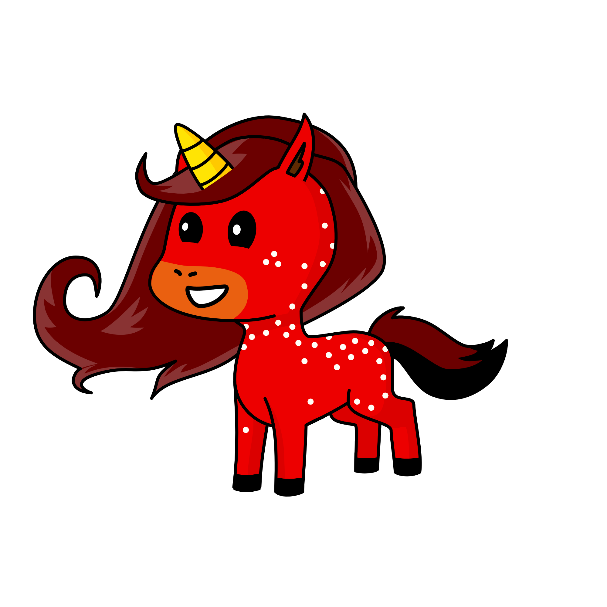candy cane, the unicorn