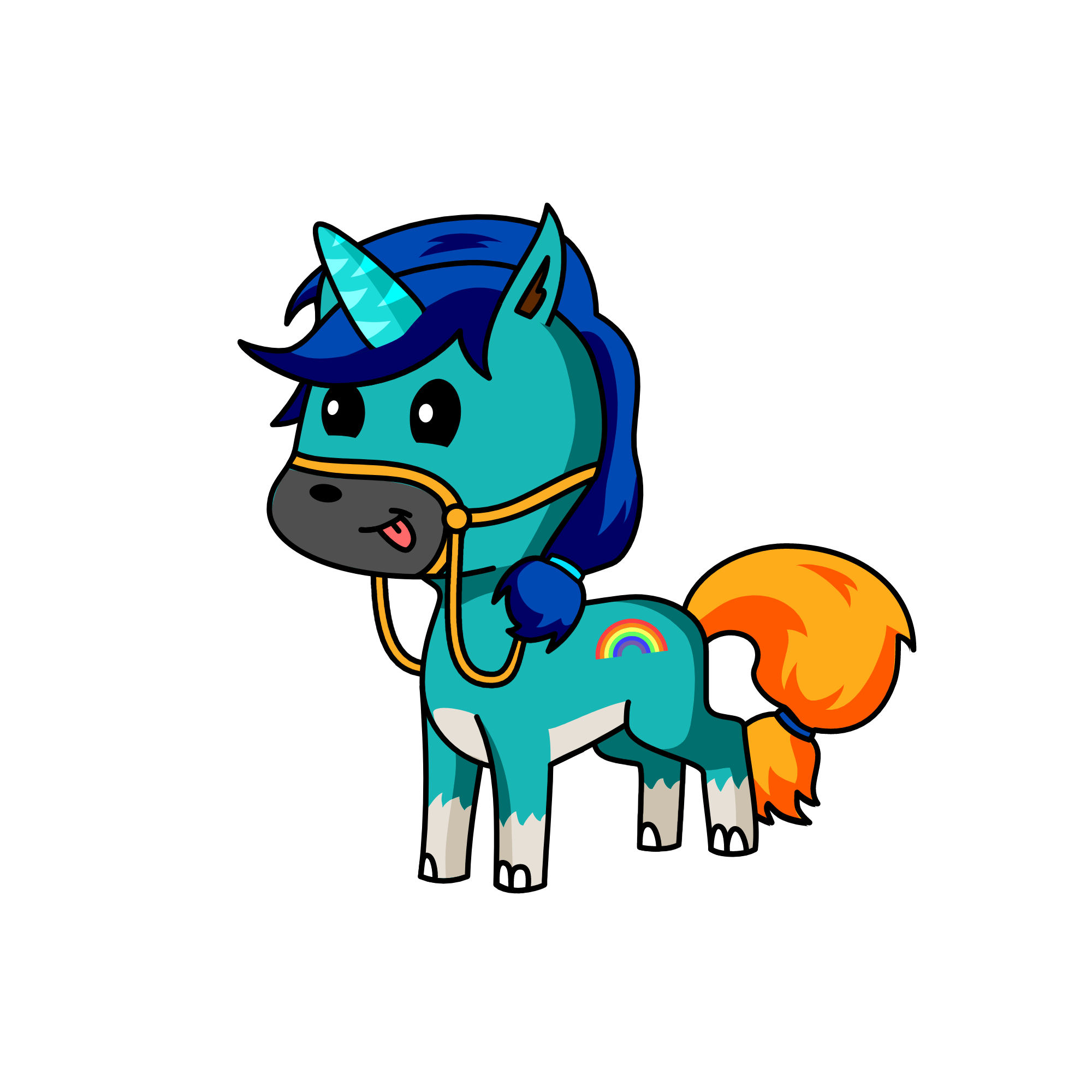 bluey, the unicorn