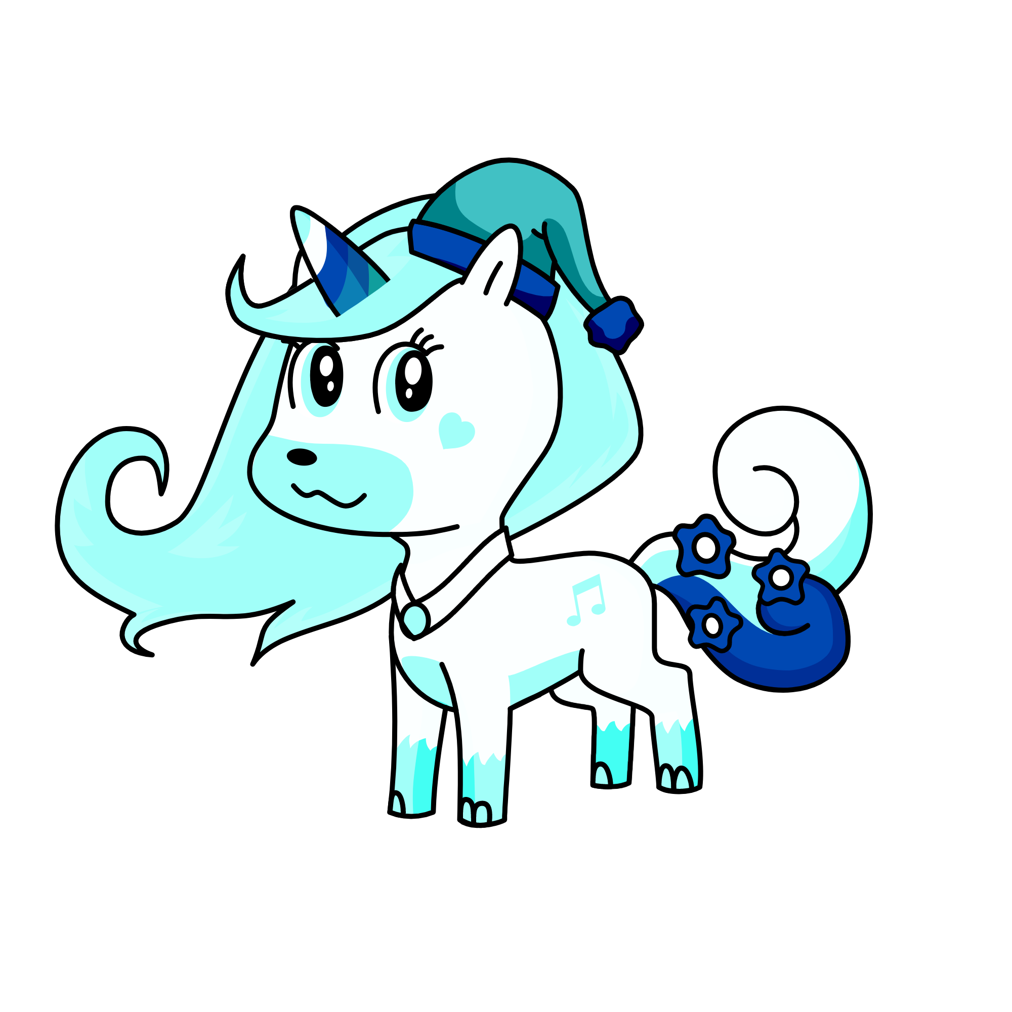Queen Winter, the unicorn