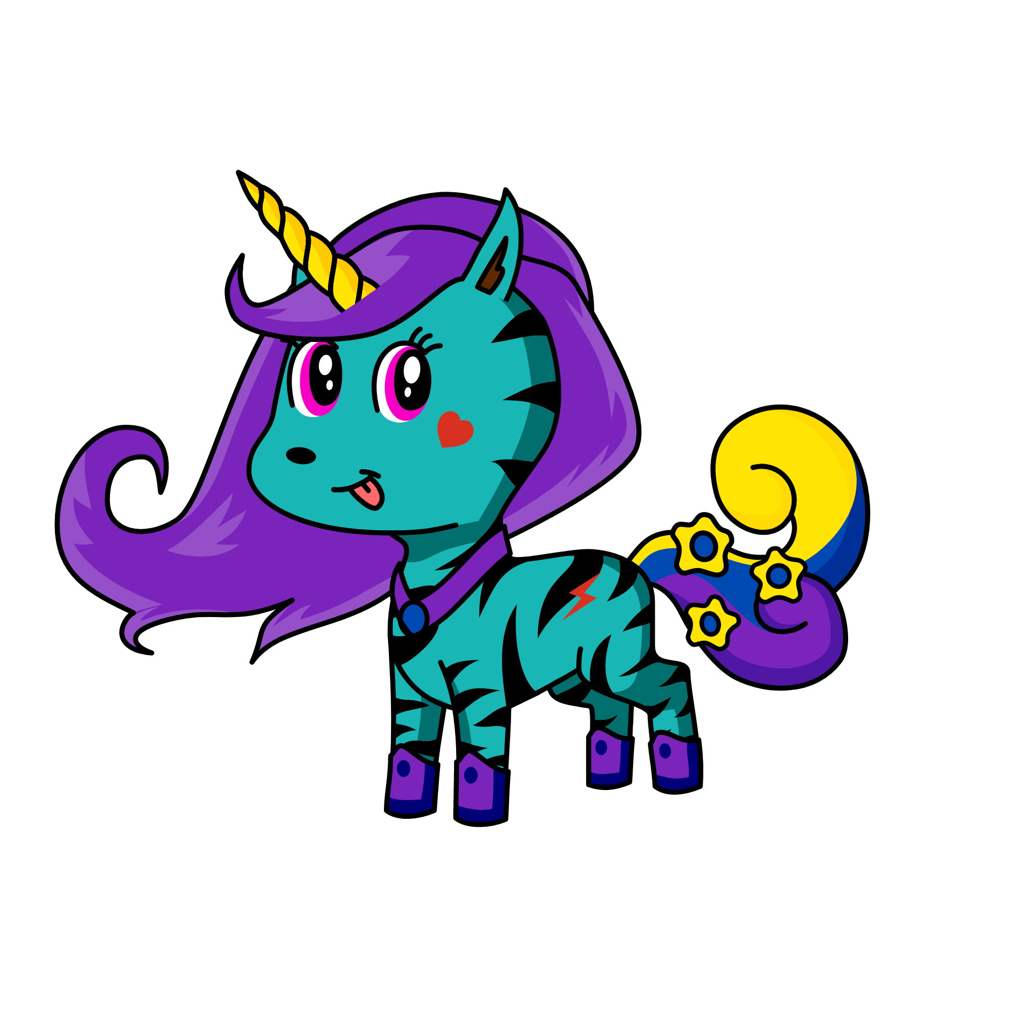 moonlight shine, the unicorn