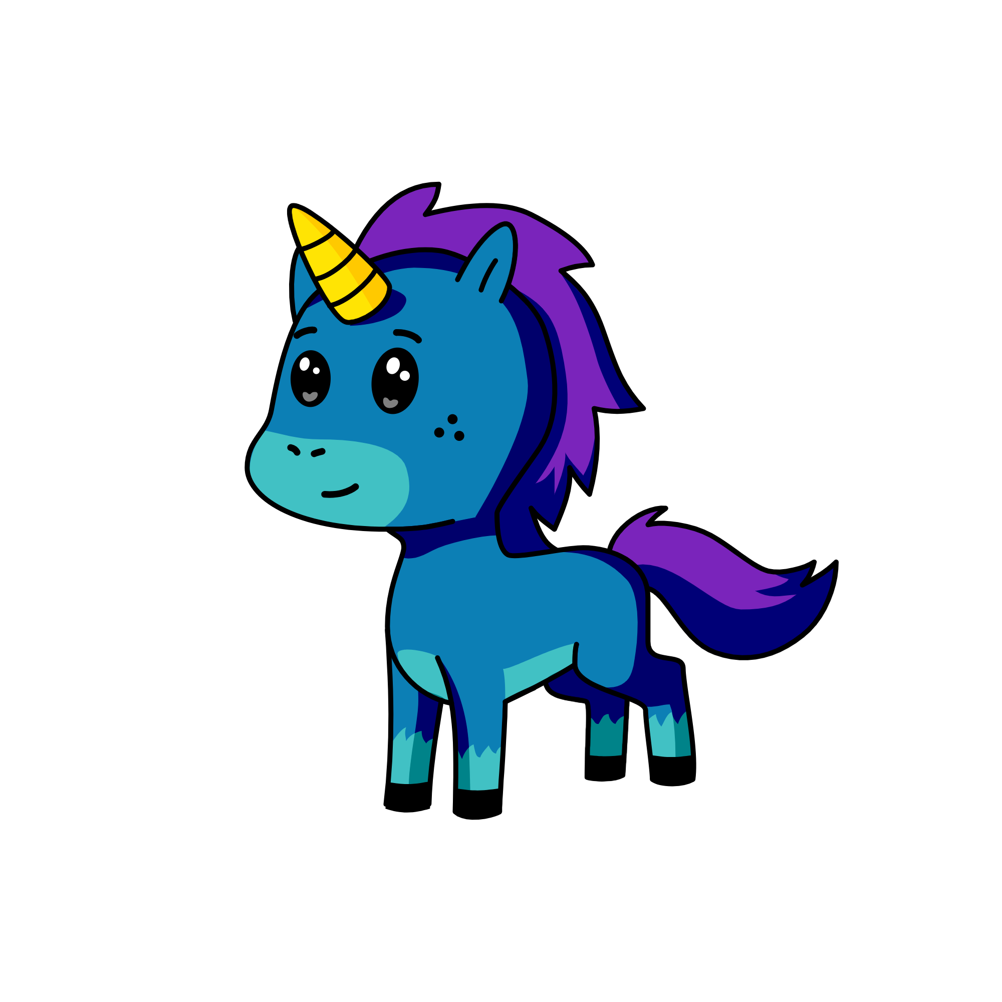 snowy, the unicorn