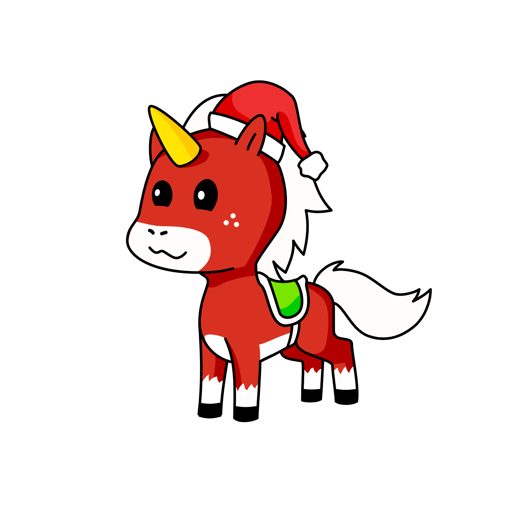 Santacorn, the unicorn