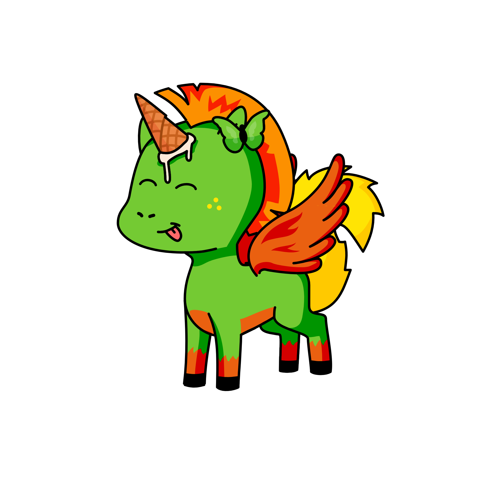 Foodie Roo, the unicorn