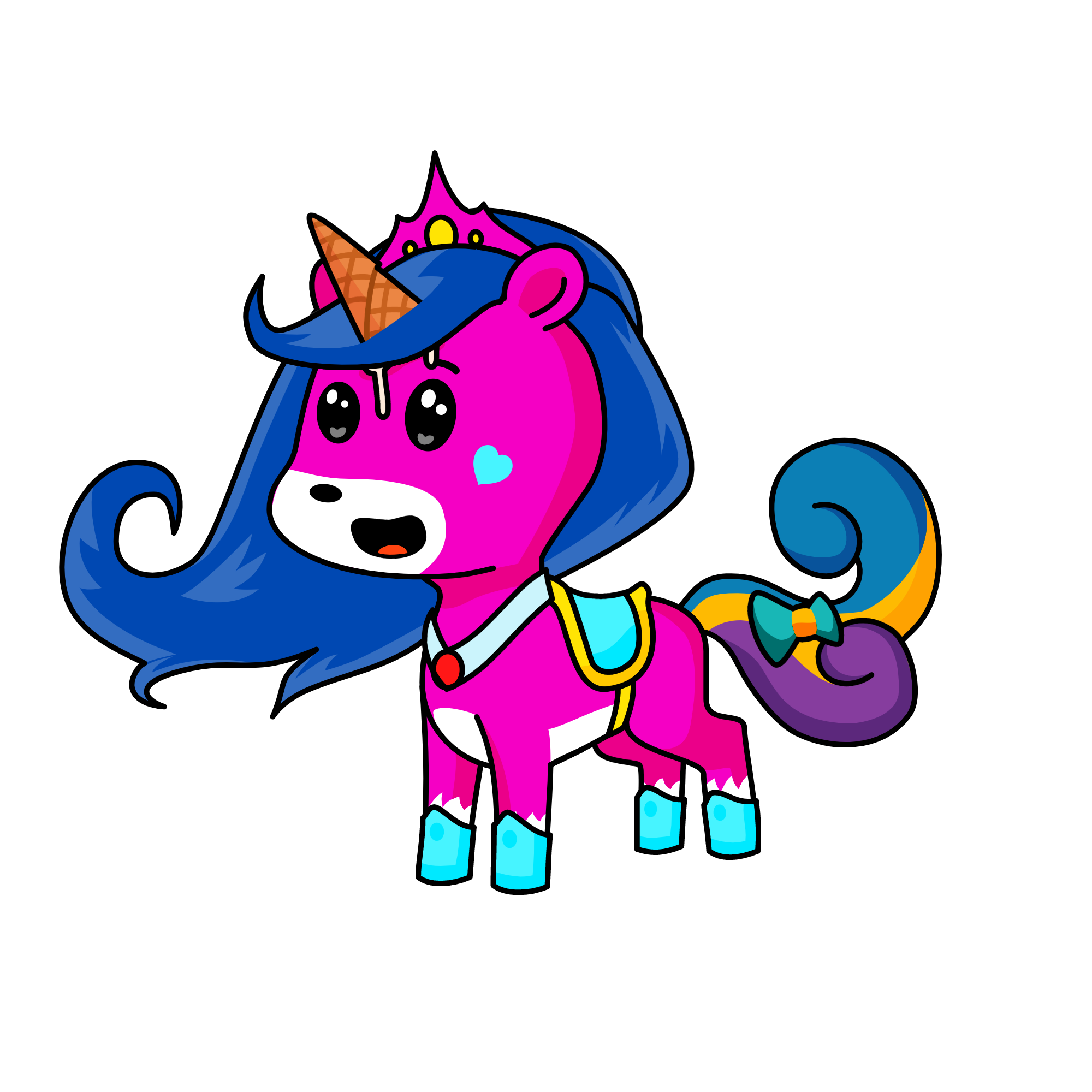 PINK CONE, the unicorn