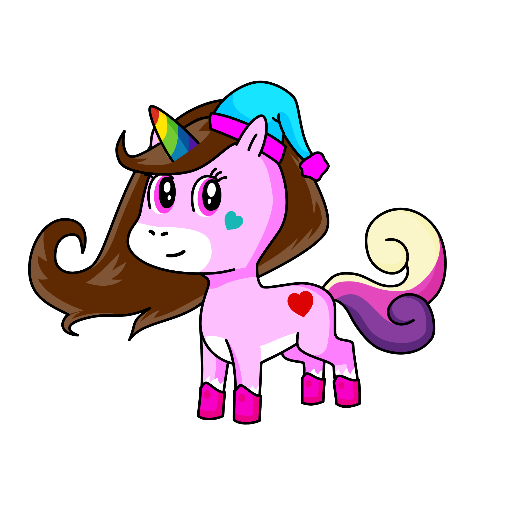 Miss Santina(Wife of Mr Santa), the unicorn
