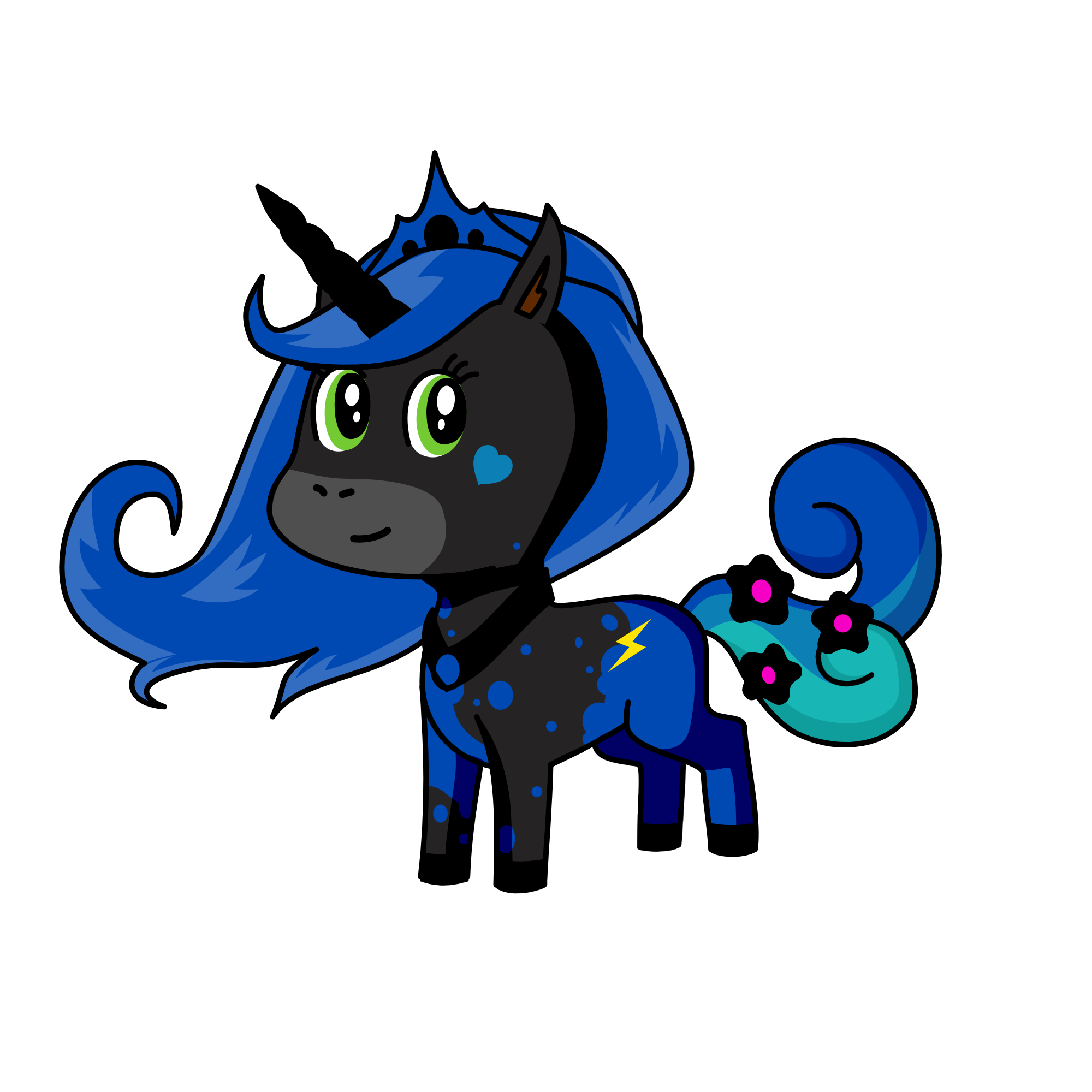 Moonlight, the unicorn