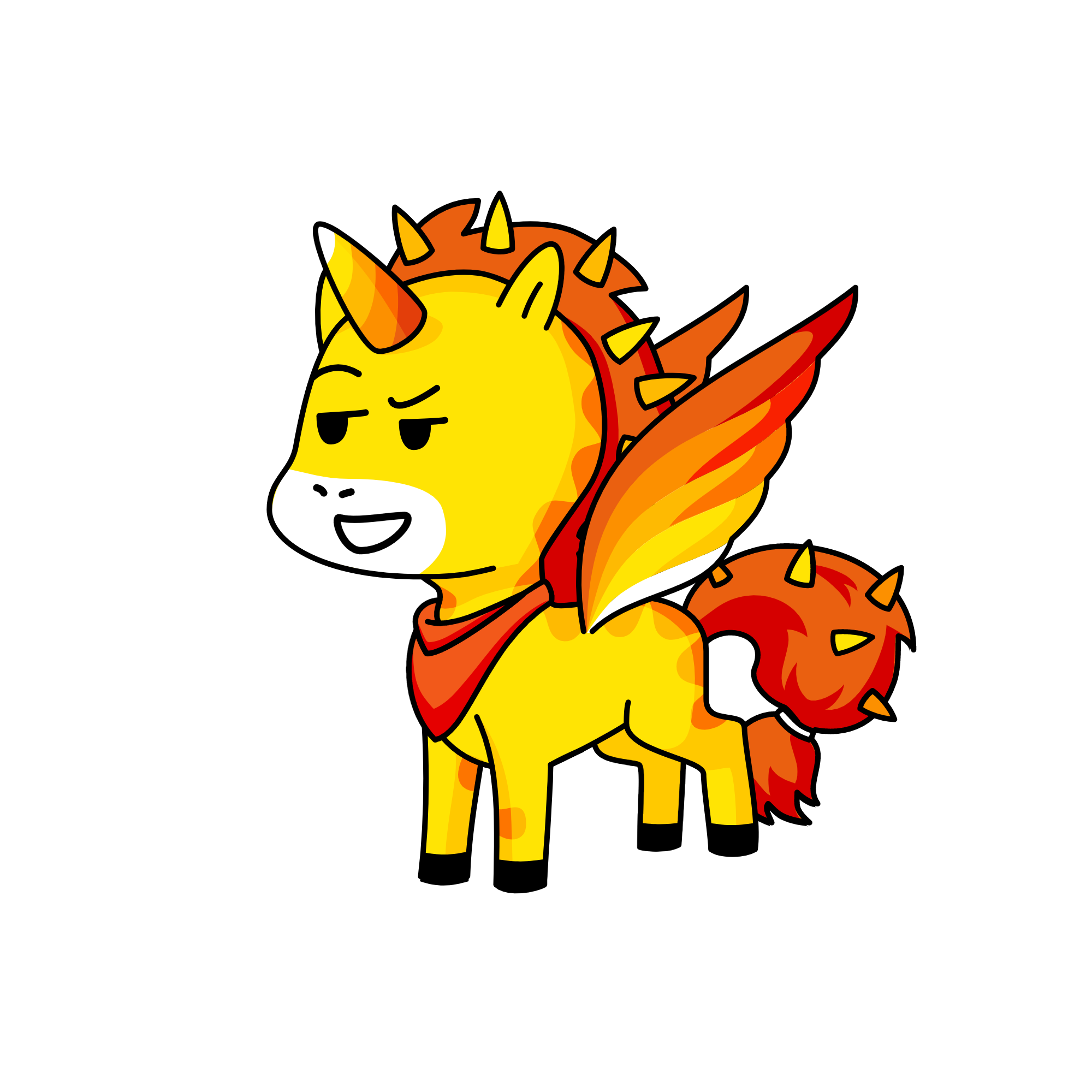 The unicorn that's next to me is cute.., the unicorn