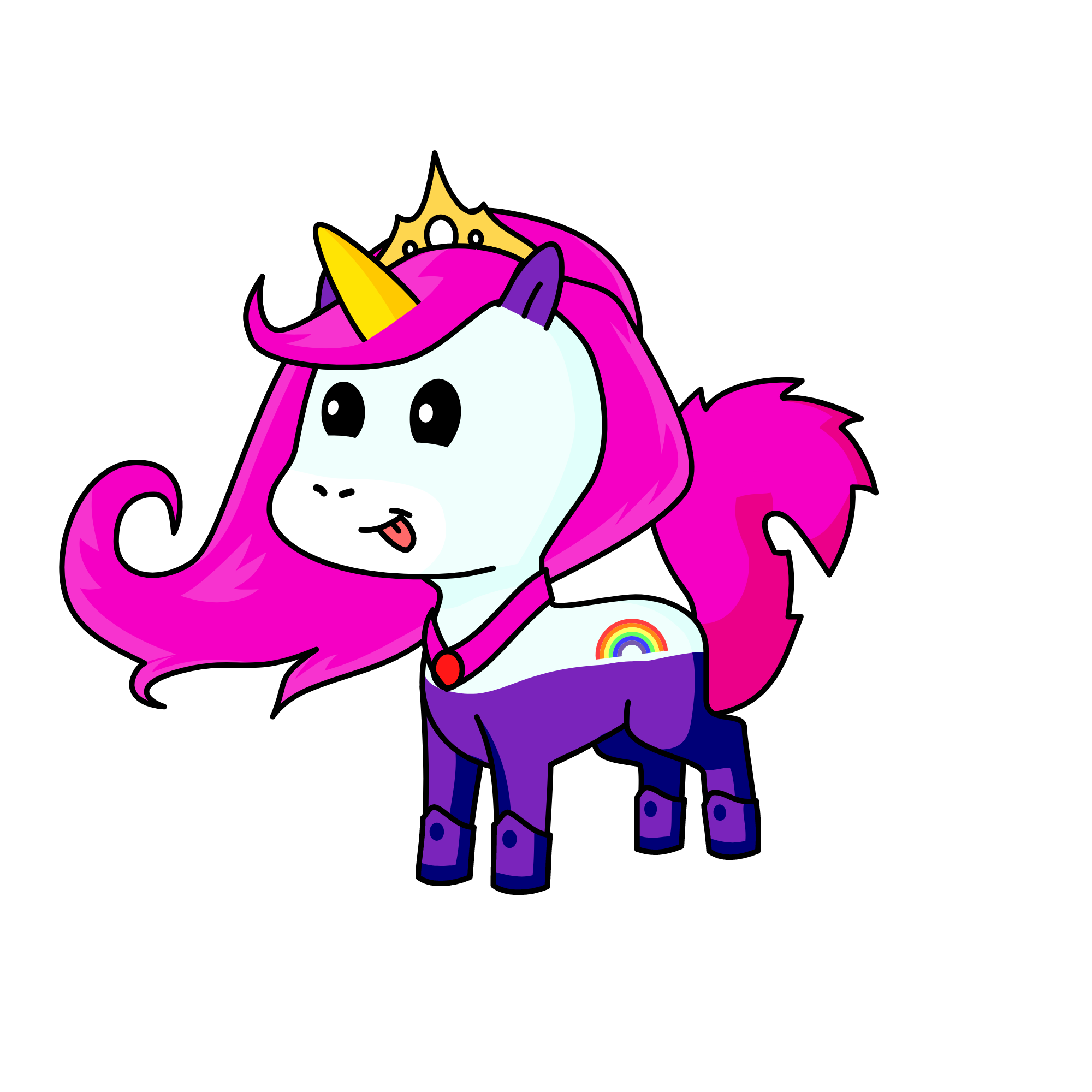 Meow cat, the unicorn
