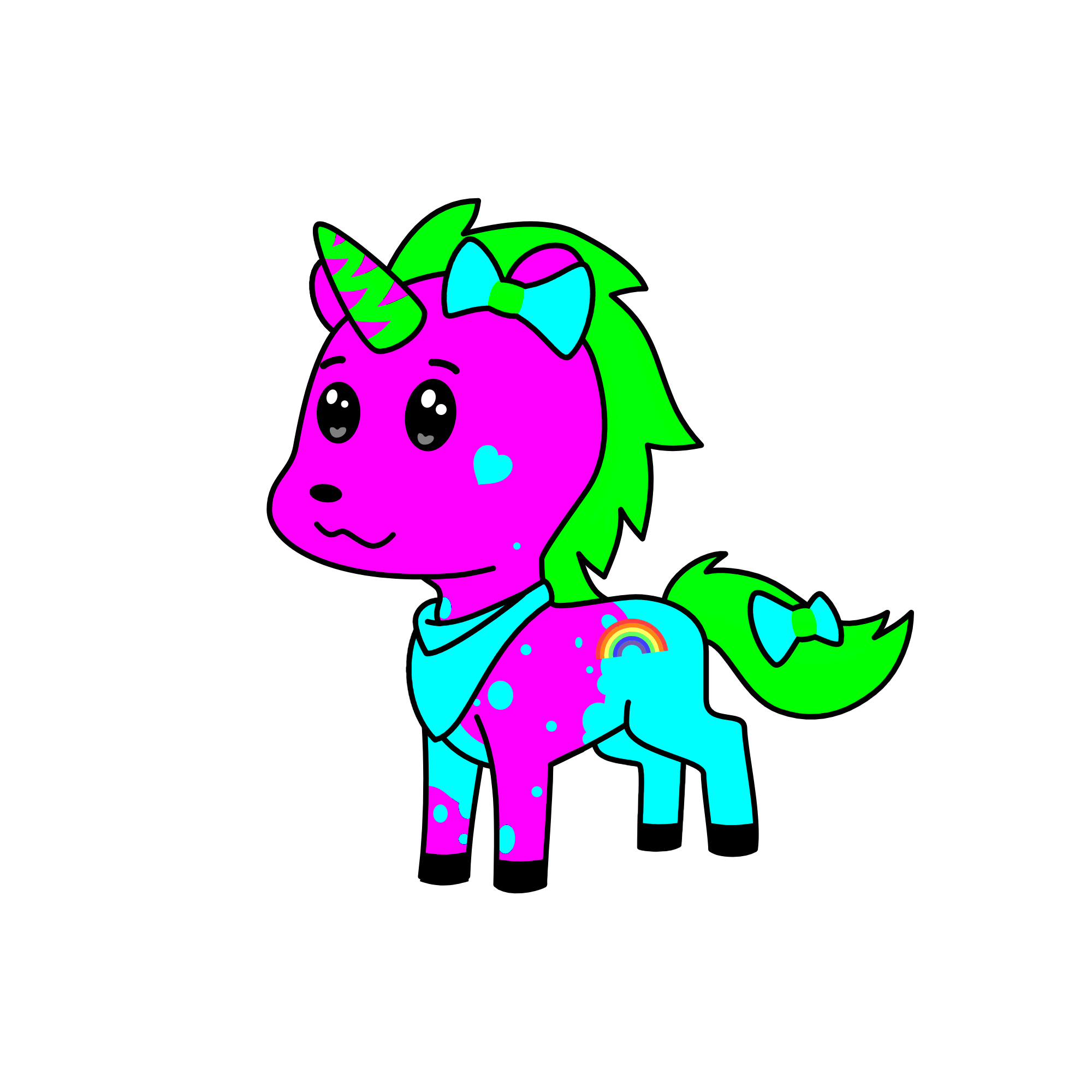 SC3N3 QU33N, the unicorn