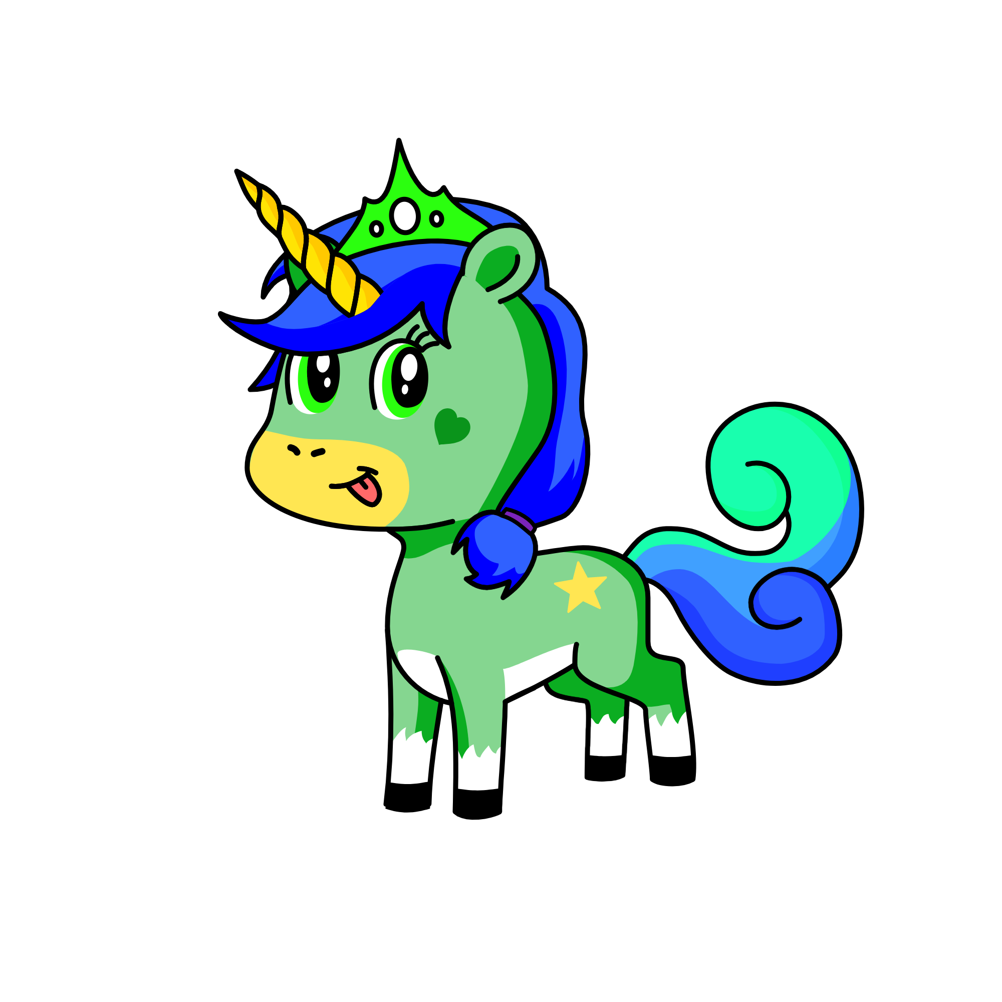 happy, the unicorn