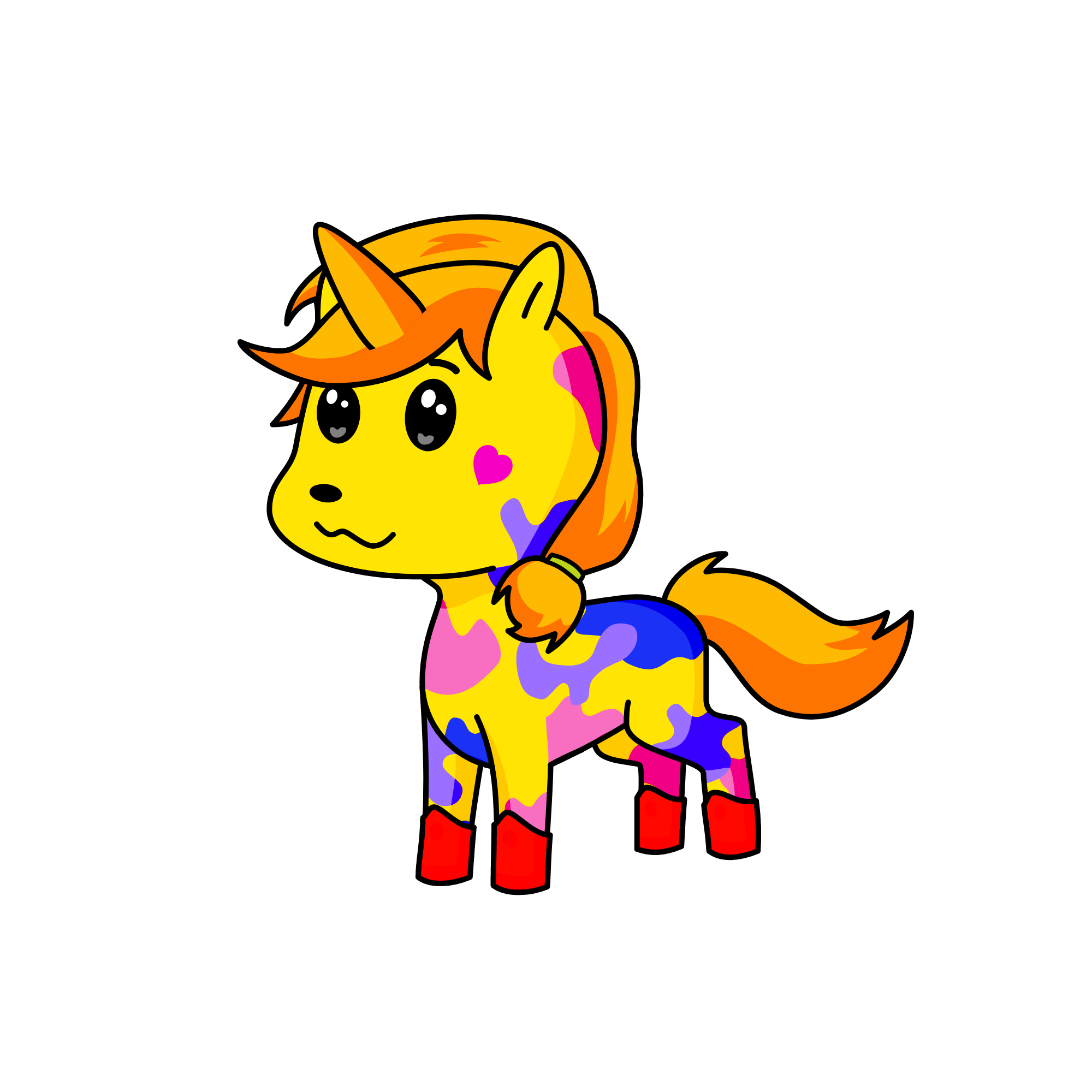 Paint, the unicorn
