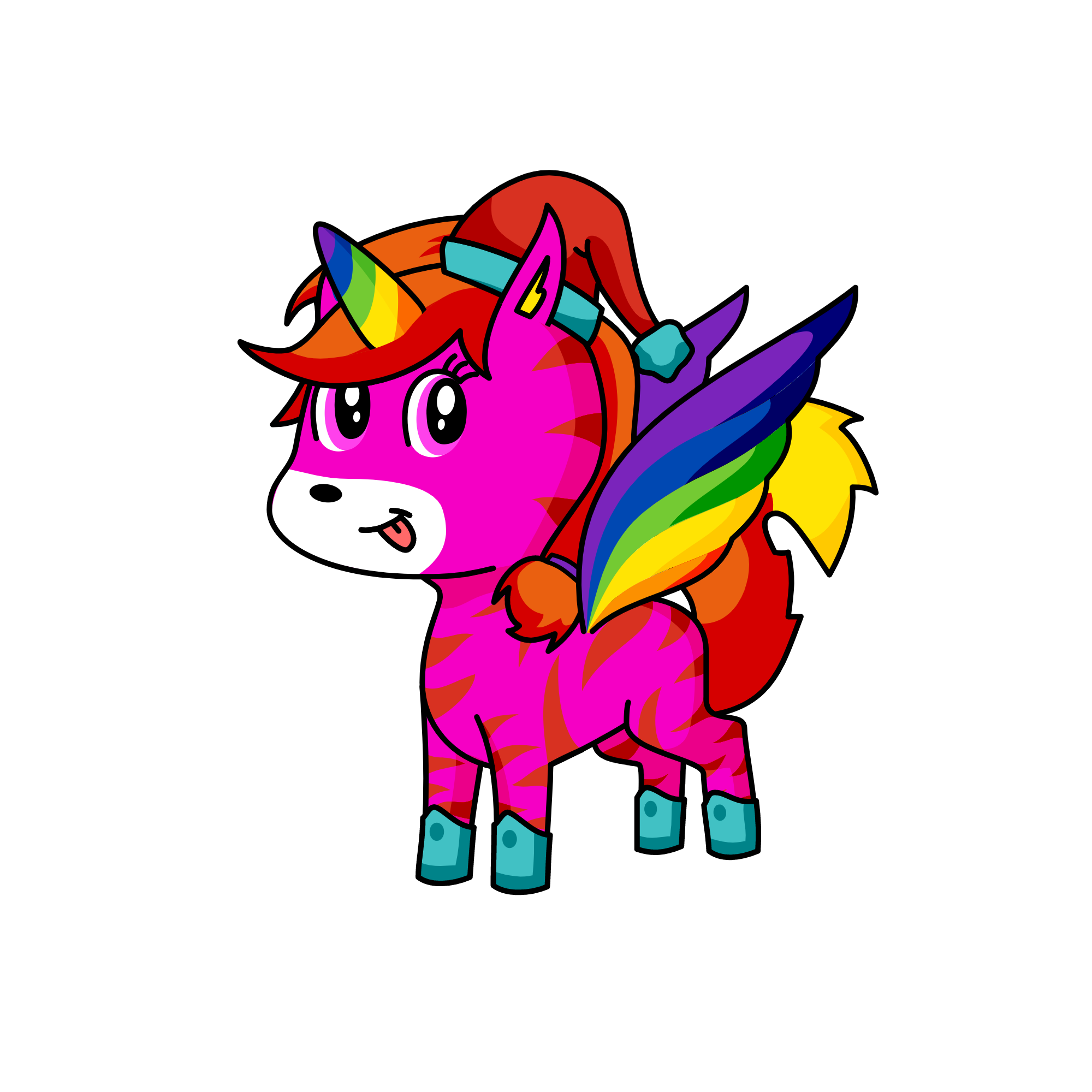 welp forgot to change the eye color but i tried... im bie, the unicorn