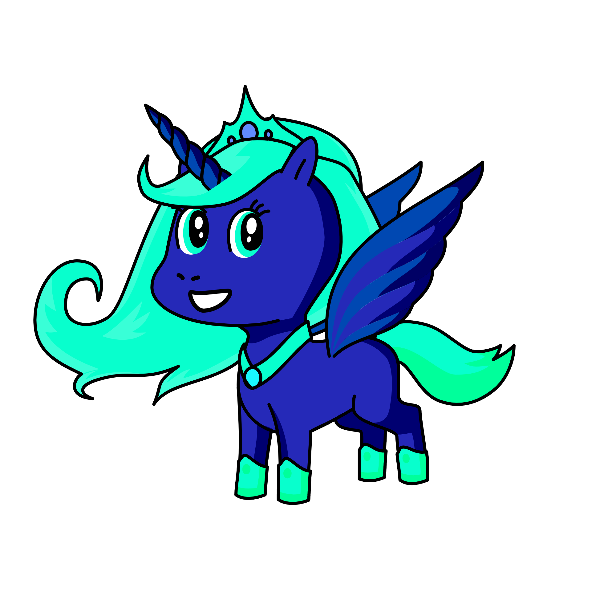 Nightmare Luna , the unicorn