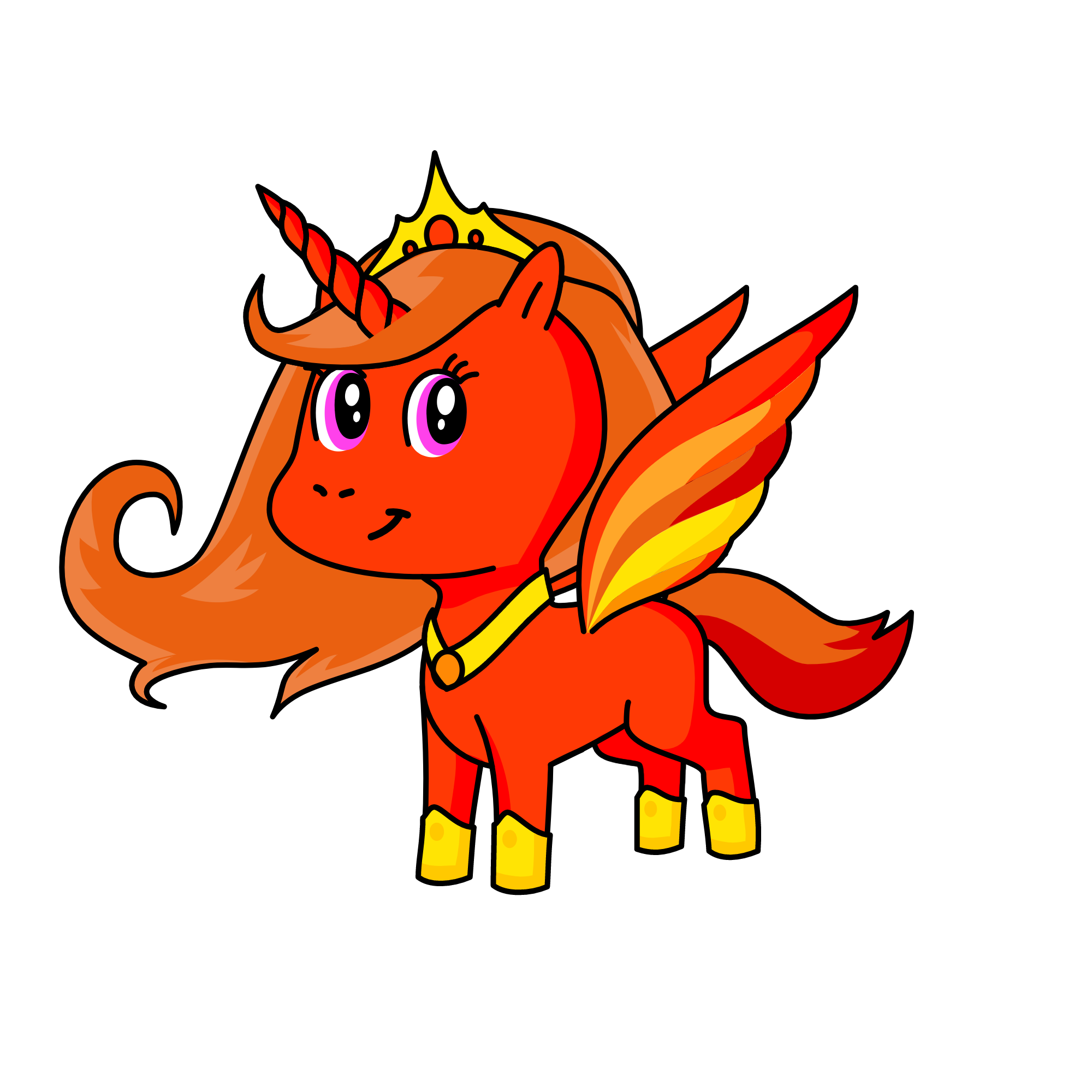 Queen Scarlet, the unicorn