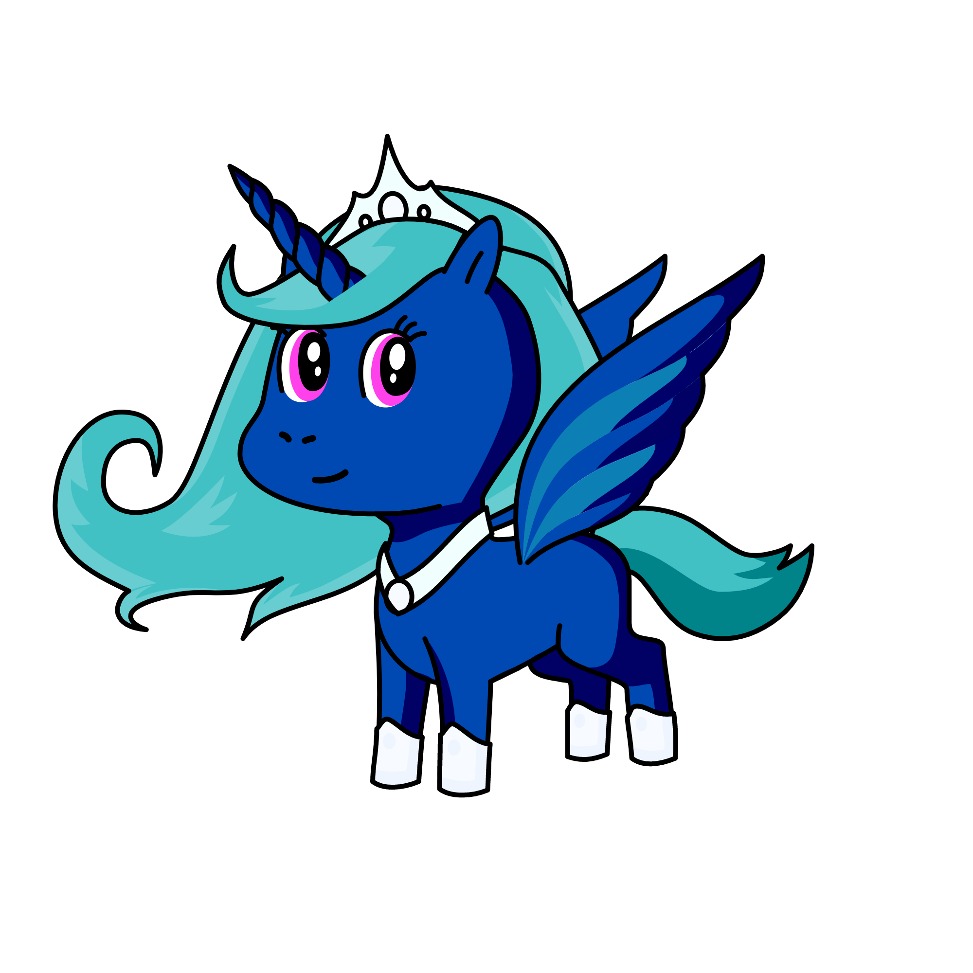 Queen Coral, the unicorn
