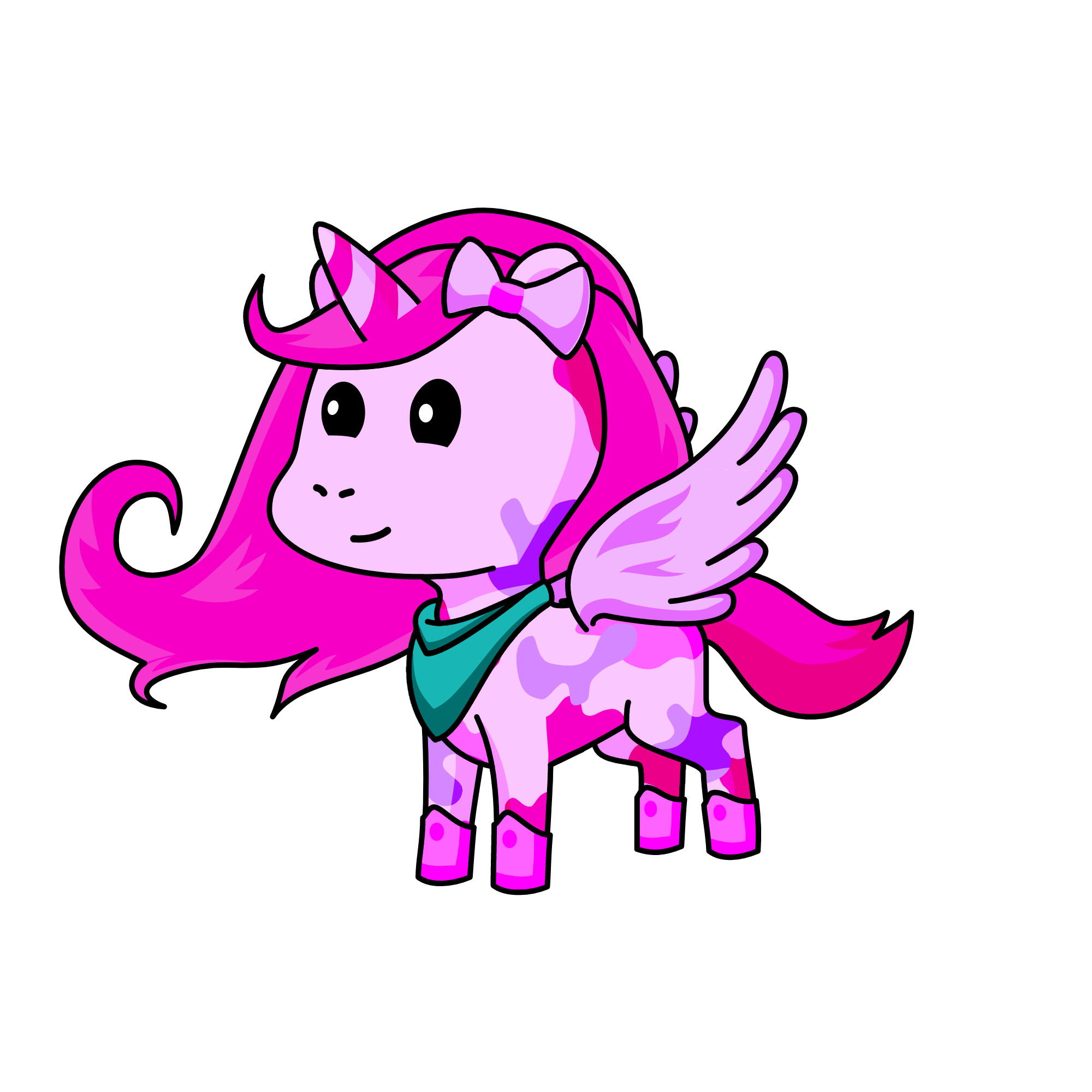 pink, the unicorn