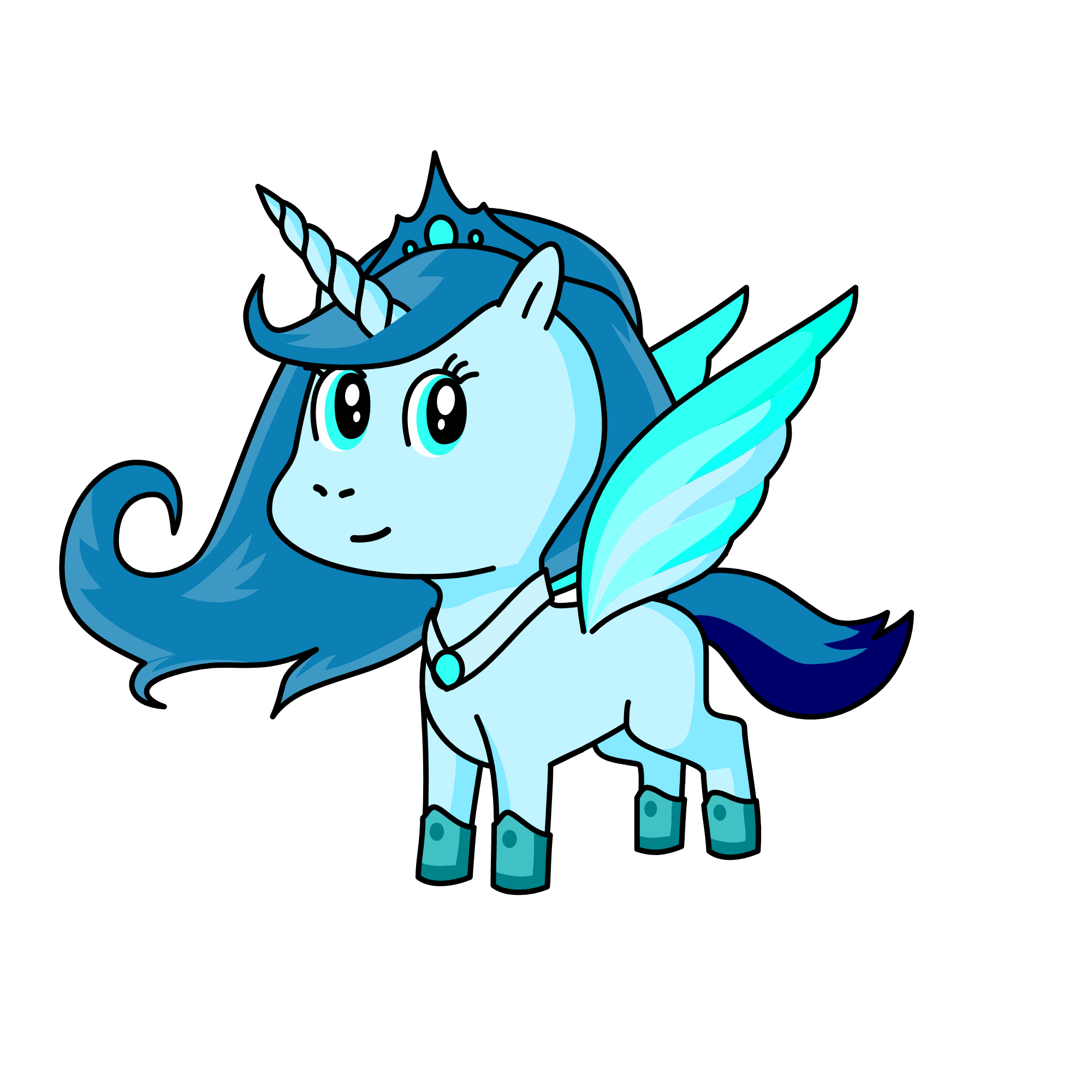 Queen Glacier, the unicorn