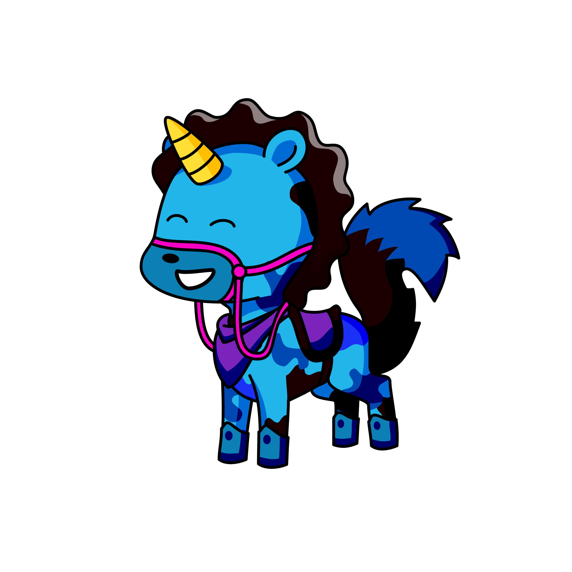 Twin of moon , the unicorn