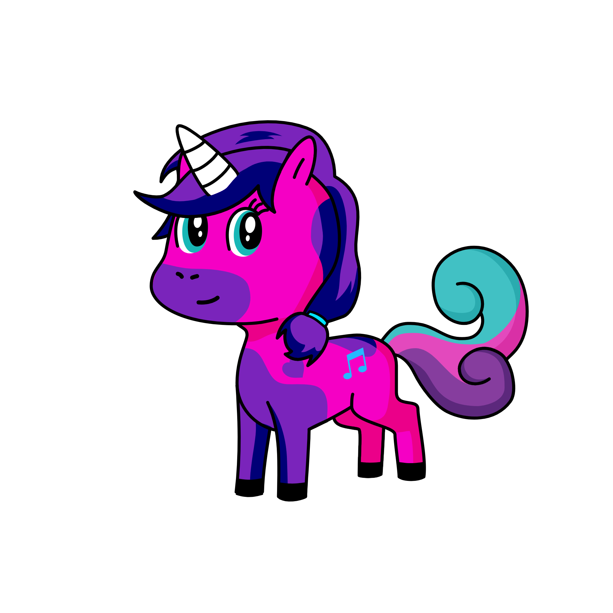 Melody, the unicorn