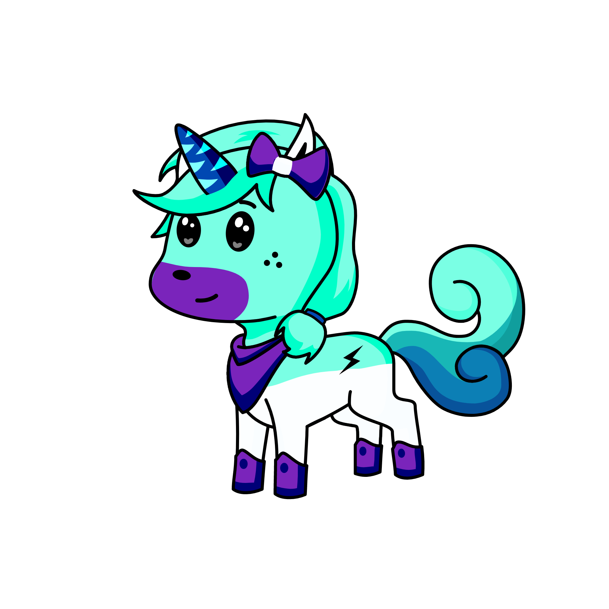 SNOW POWER!!, the unicorn