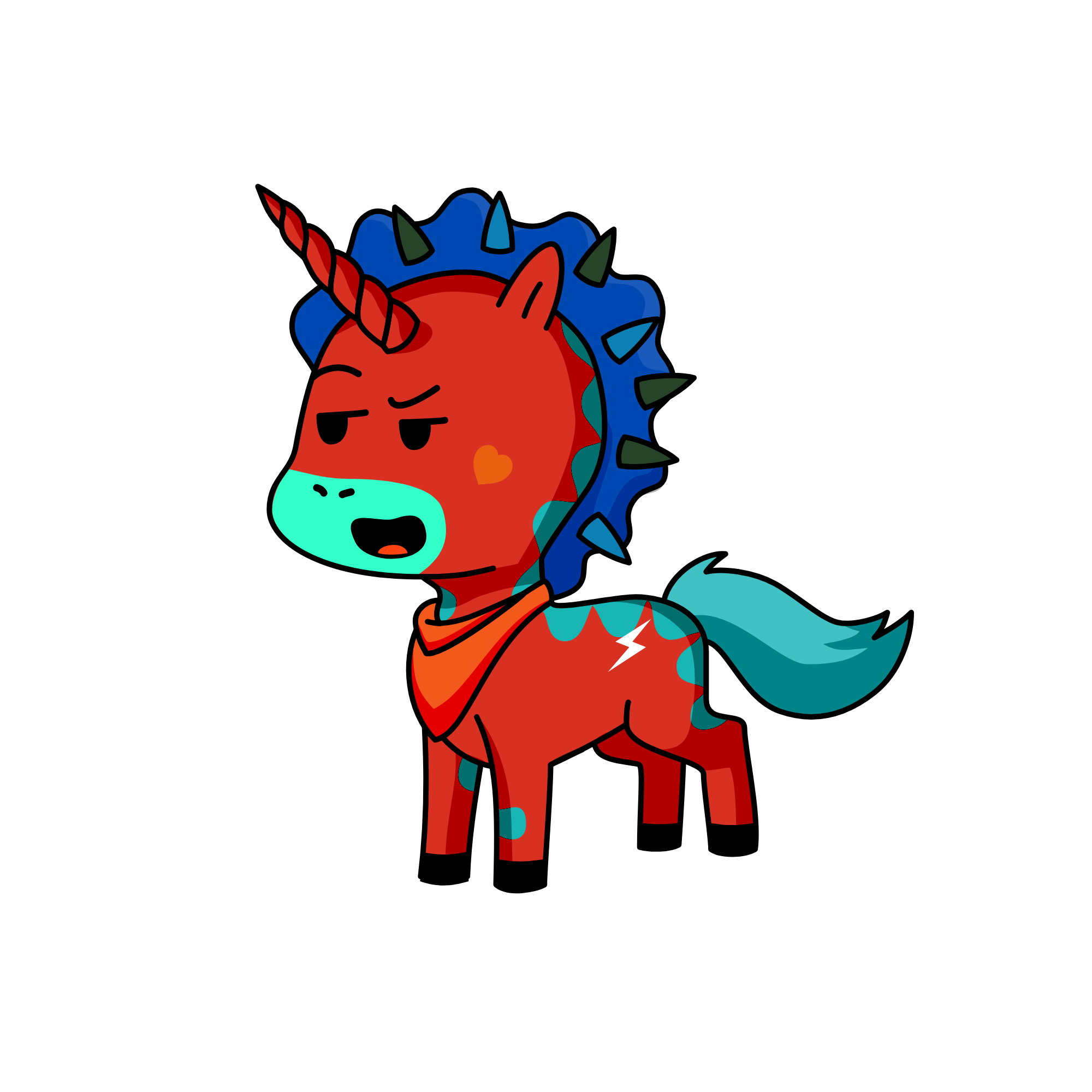 Thug unicorn, the unicorn