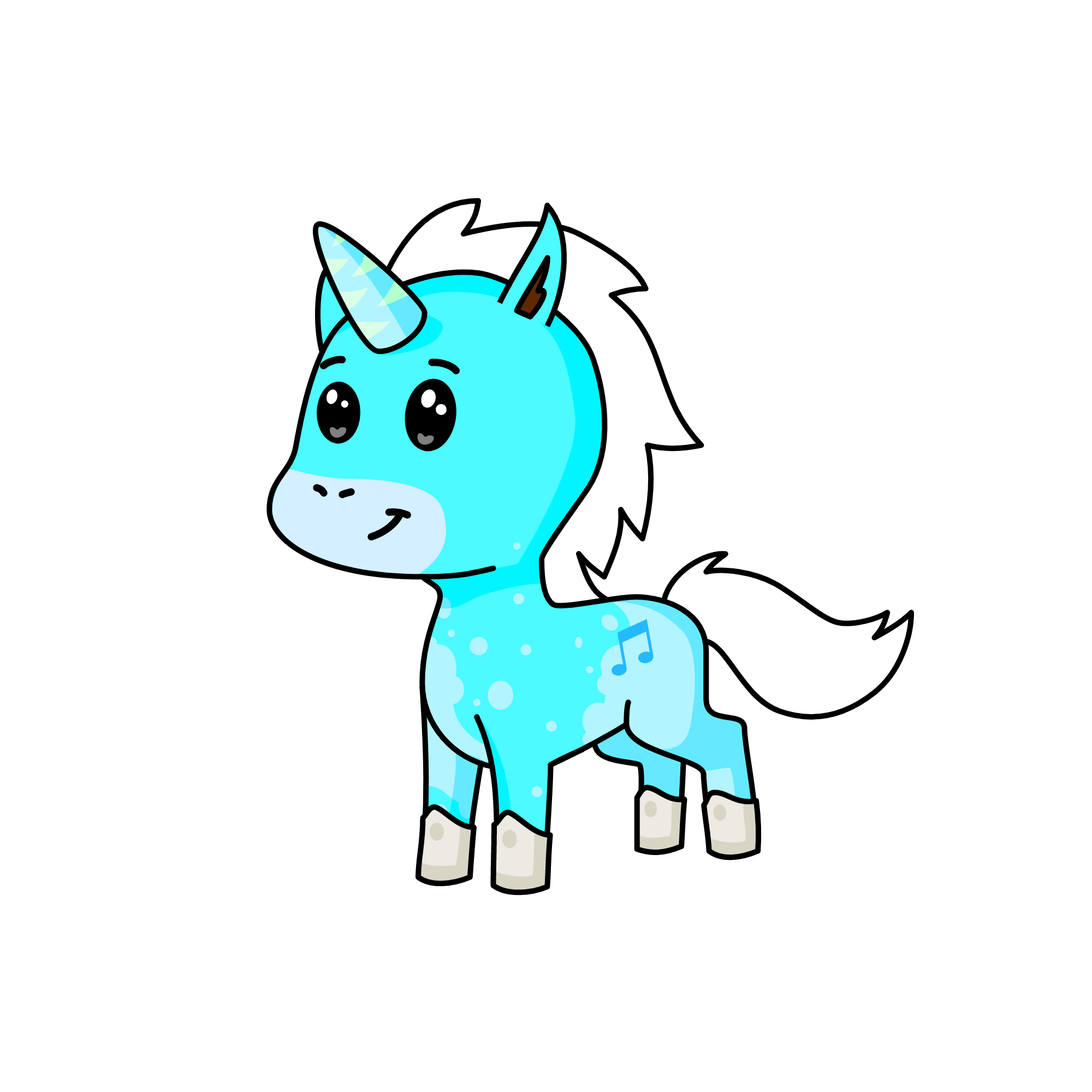 blueberry, the unicorn