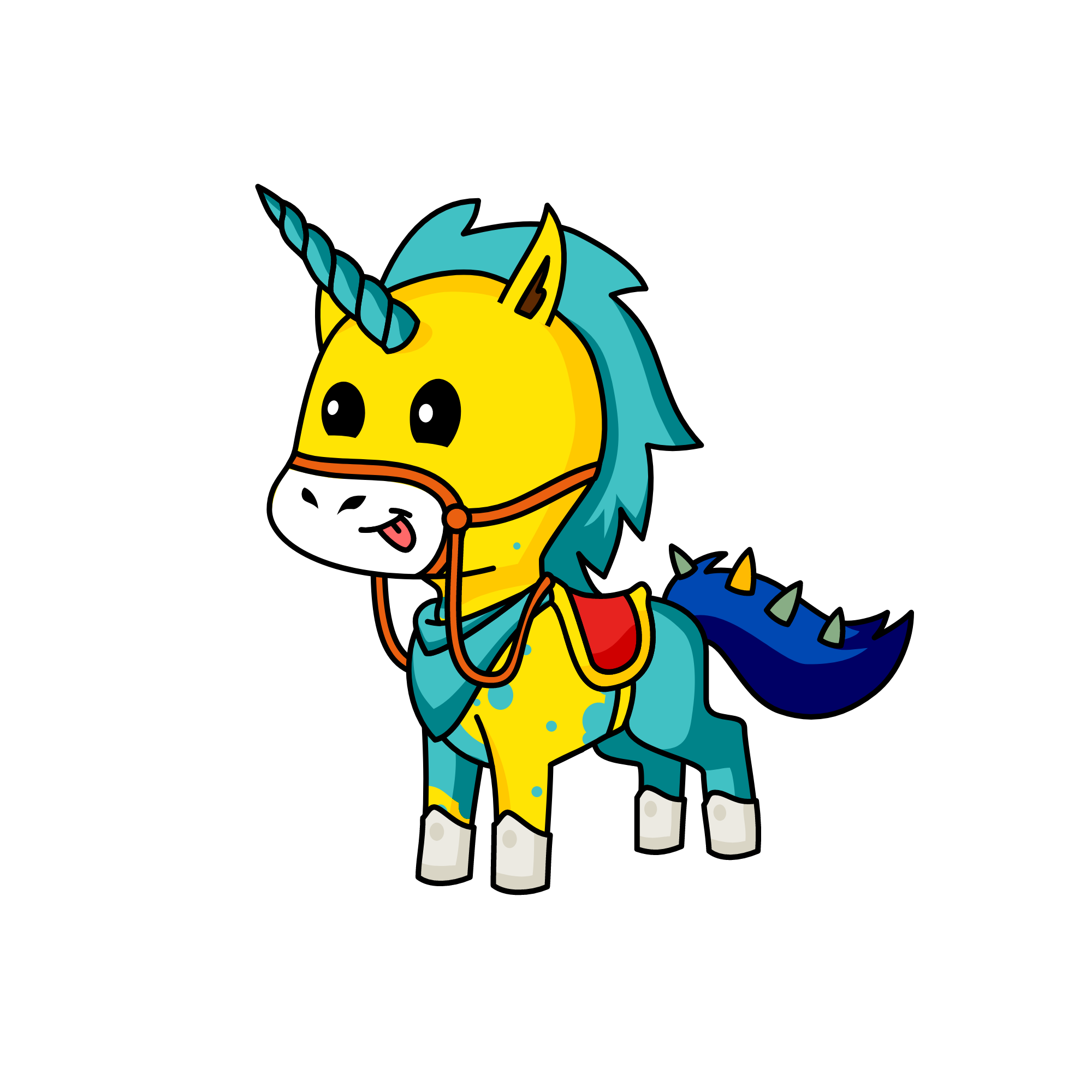 the sun, the unicorn