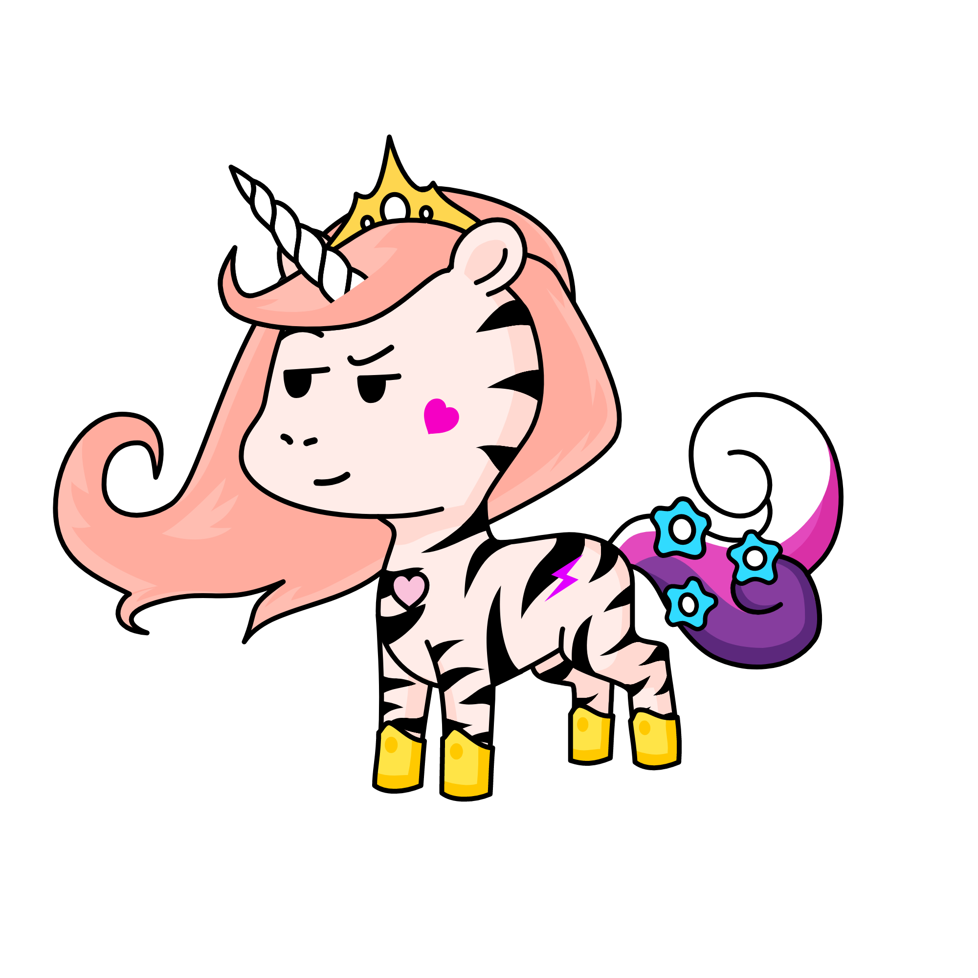 b, the unicorn
