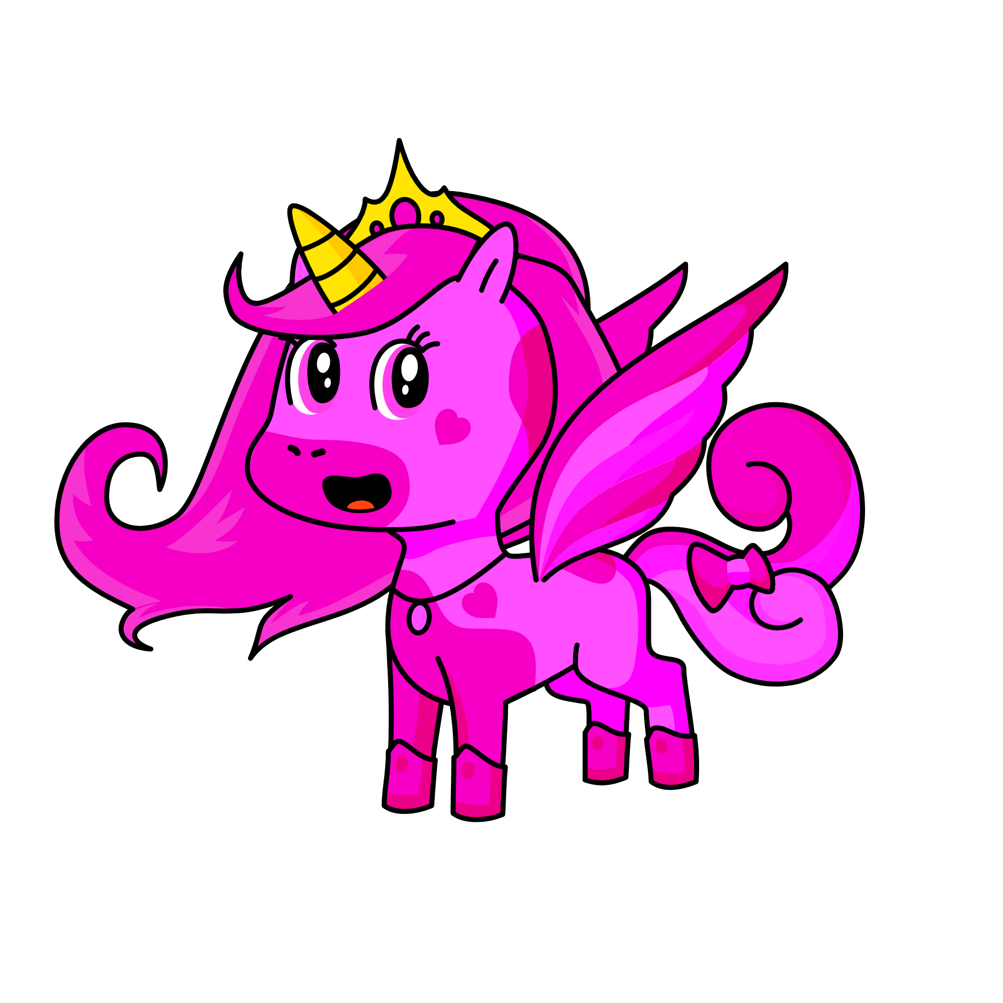 Princess Pink, the unicorn