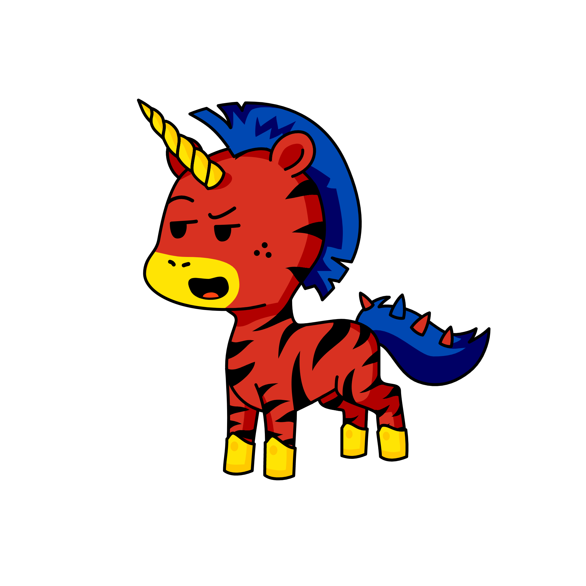 dark night moon, the unicorn