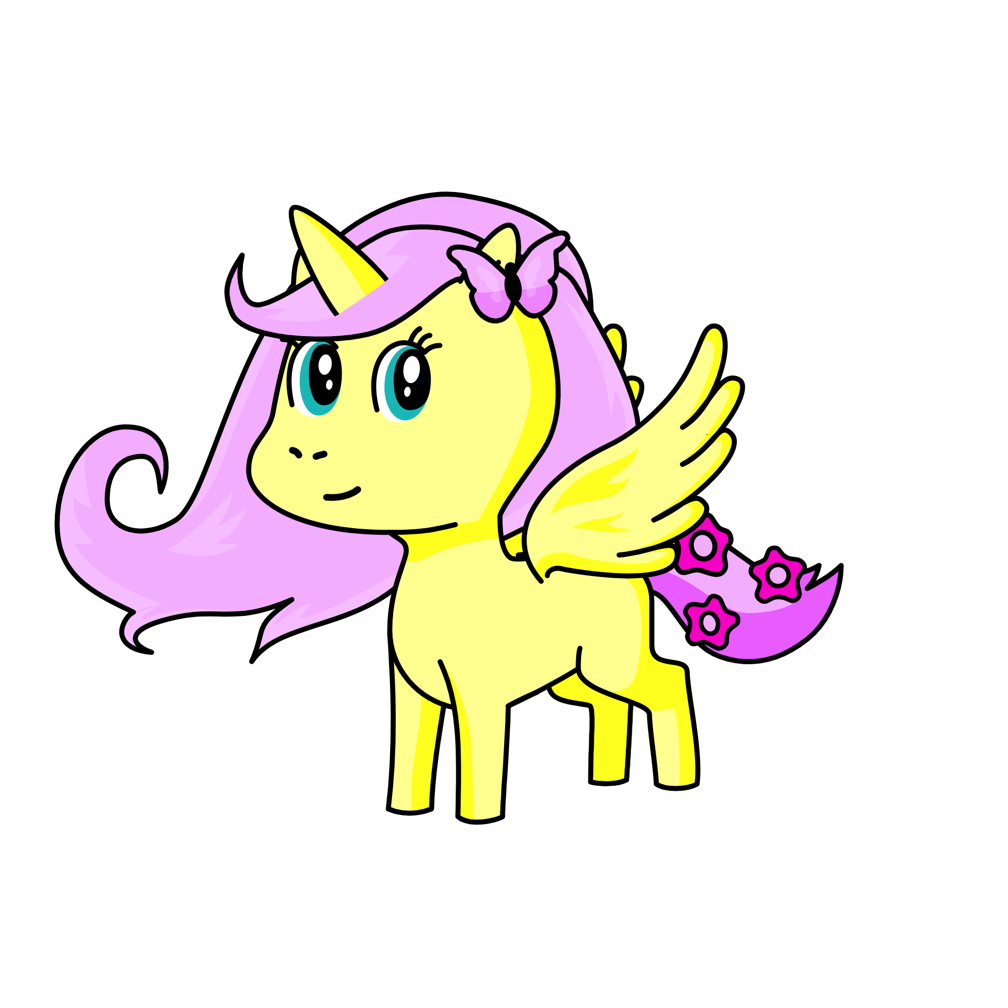 Fluttershy, the unicorn