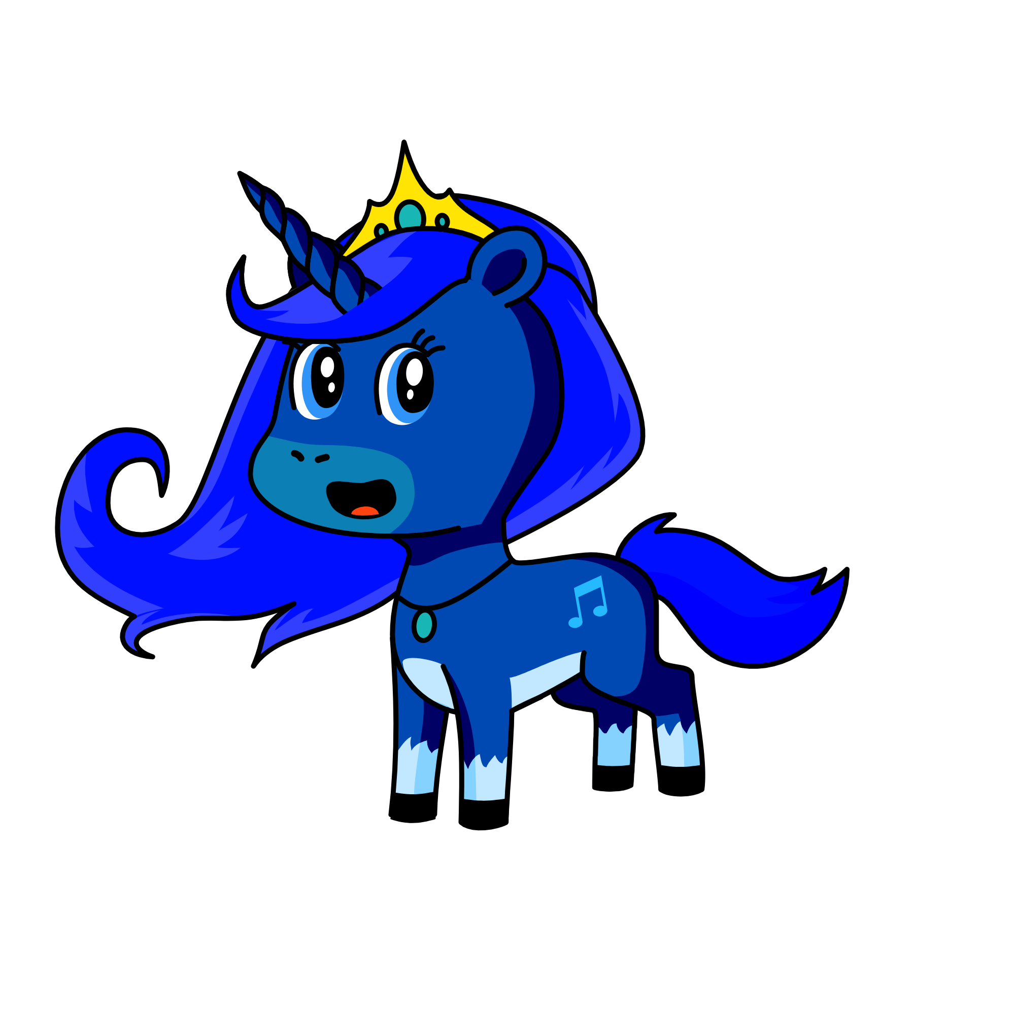 bluey , the unicorn