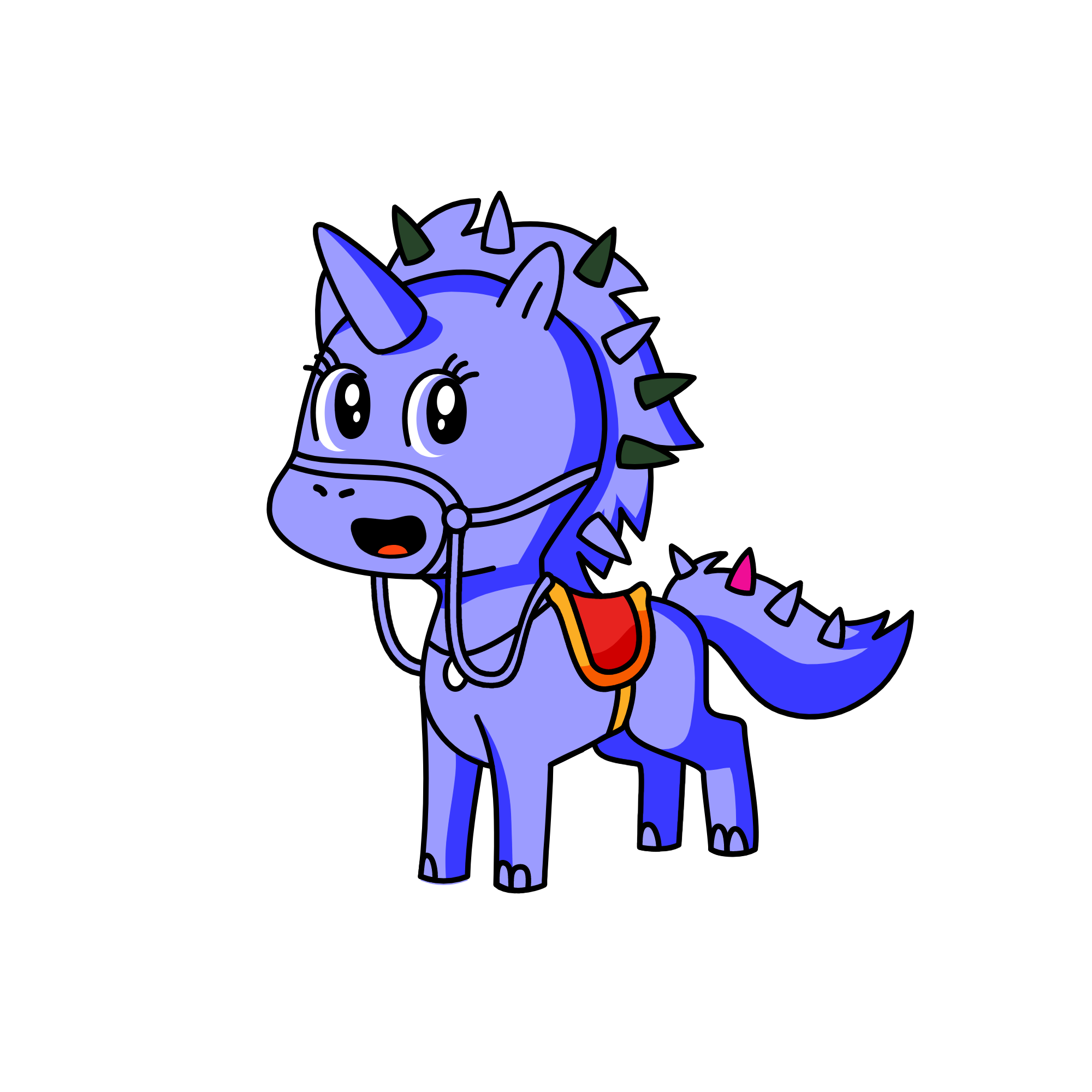 purple, the unicorn