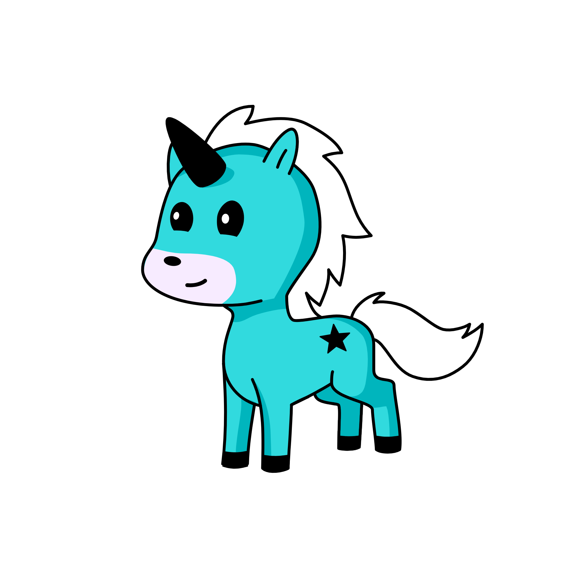 baby koala, the unicorn