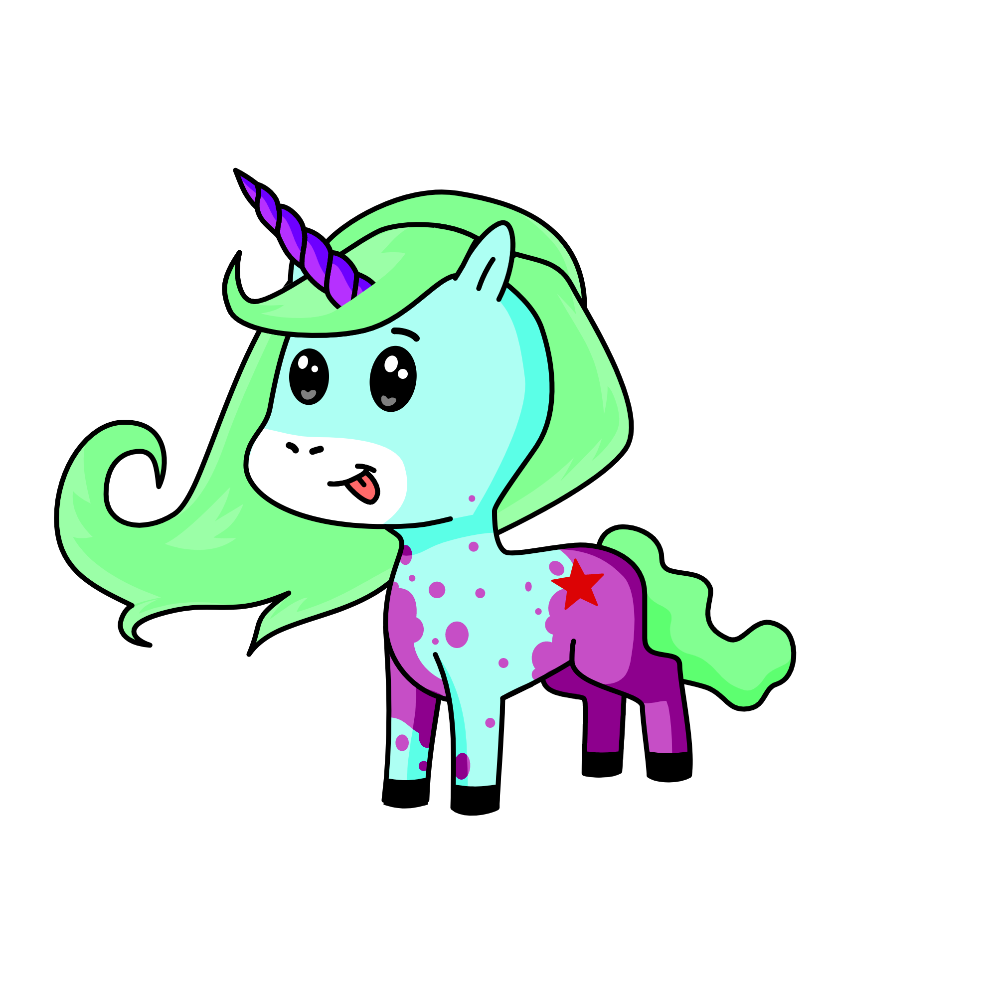 Lally, the unicorn