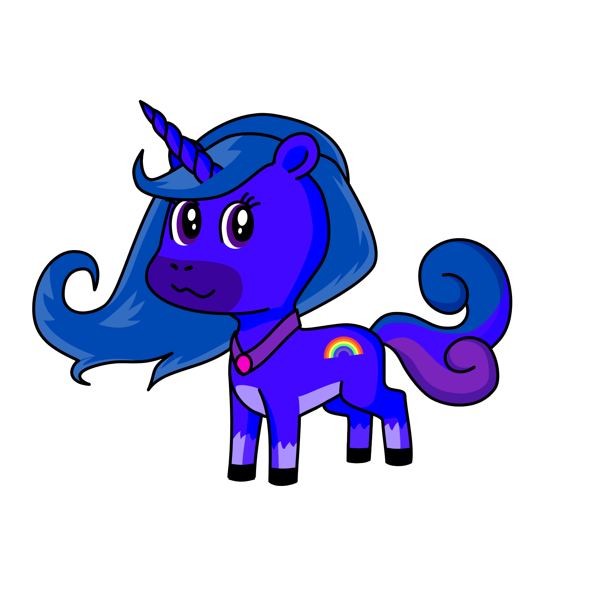indigo , the unicorn