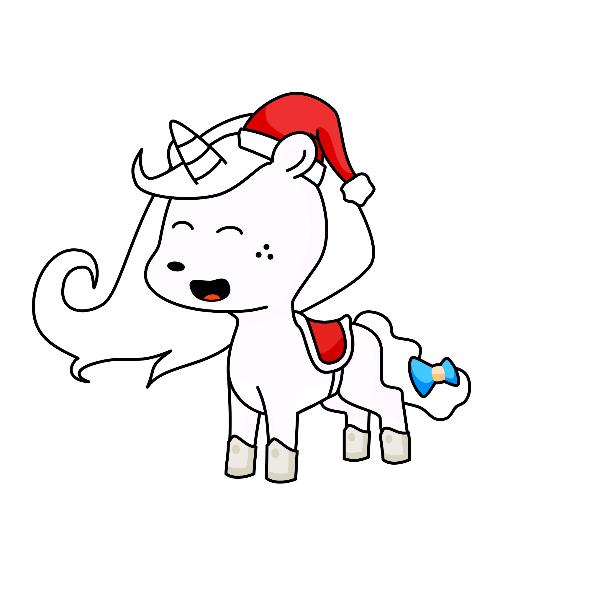 Christmas Candy Cane, the unicorn