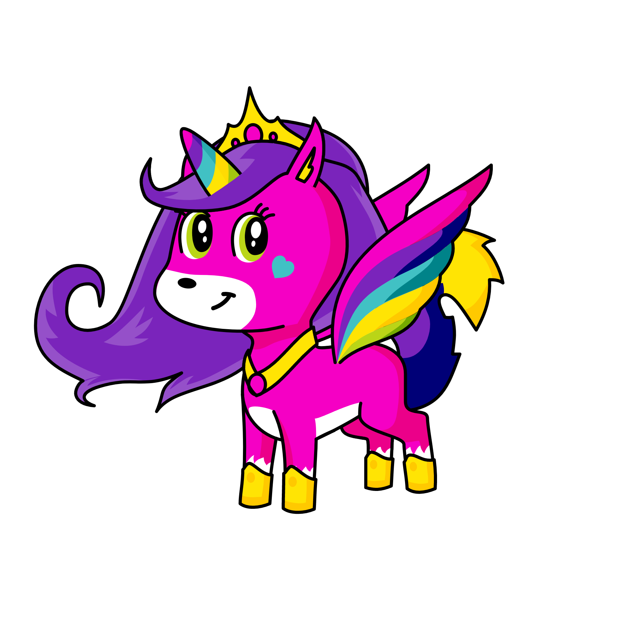Alanna princess of the wolficorns and ranbows, the unicorn