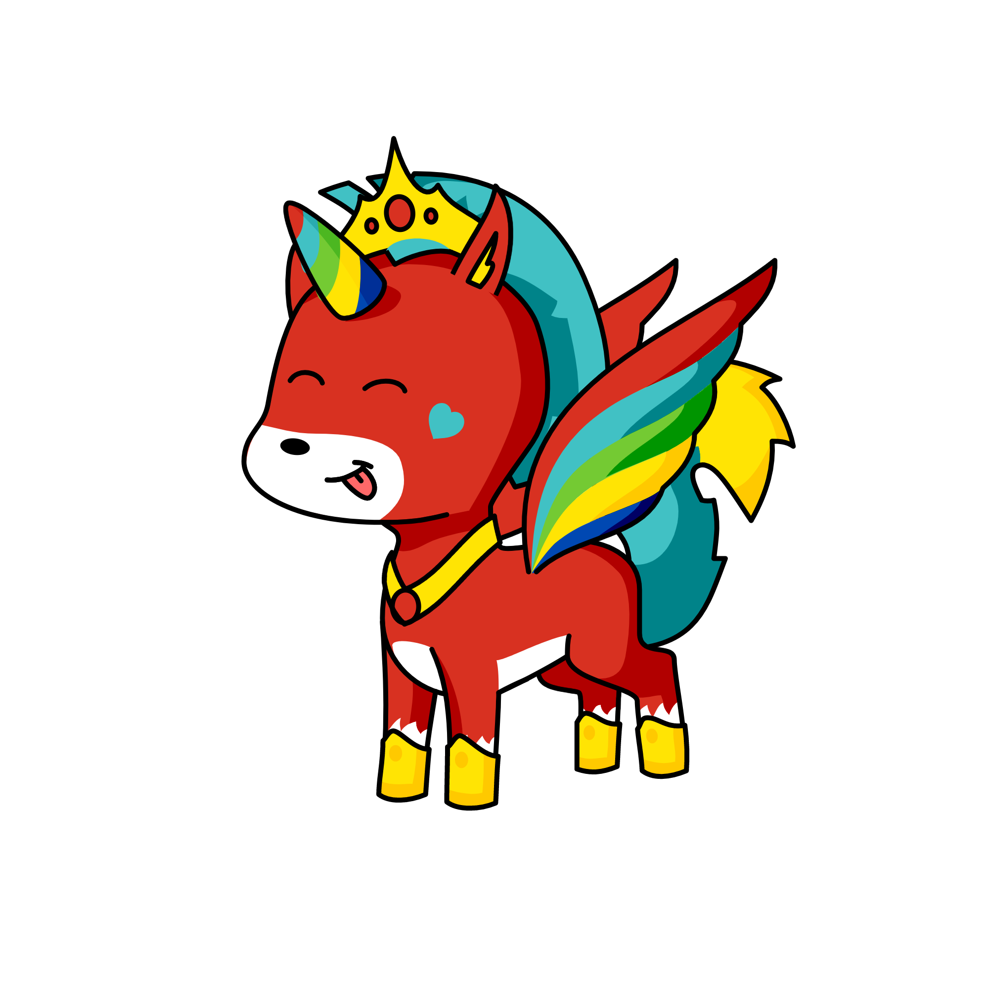 william prince of the woleicorns and rainbows, the unicorn
