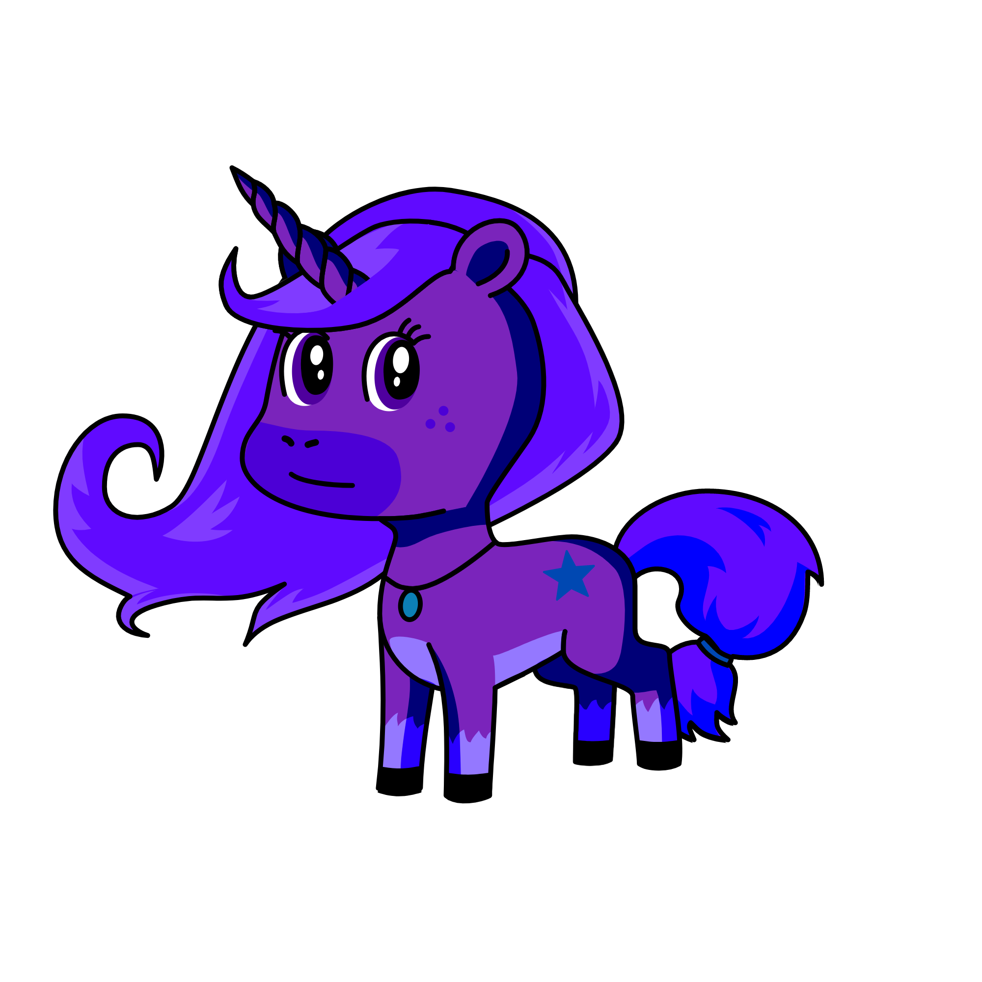 purpley, the unicorn